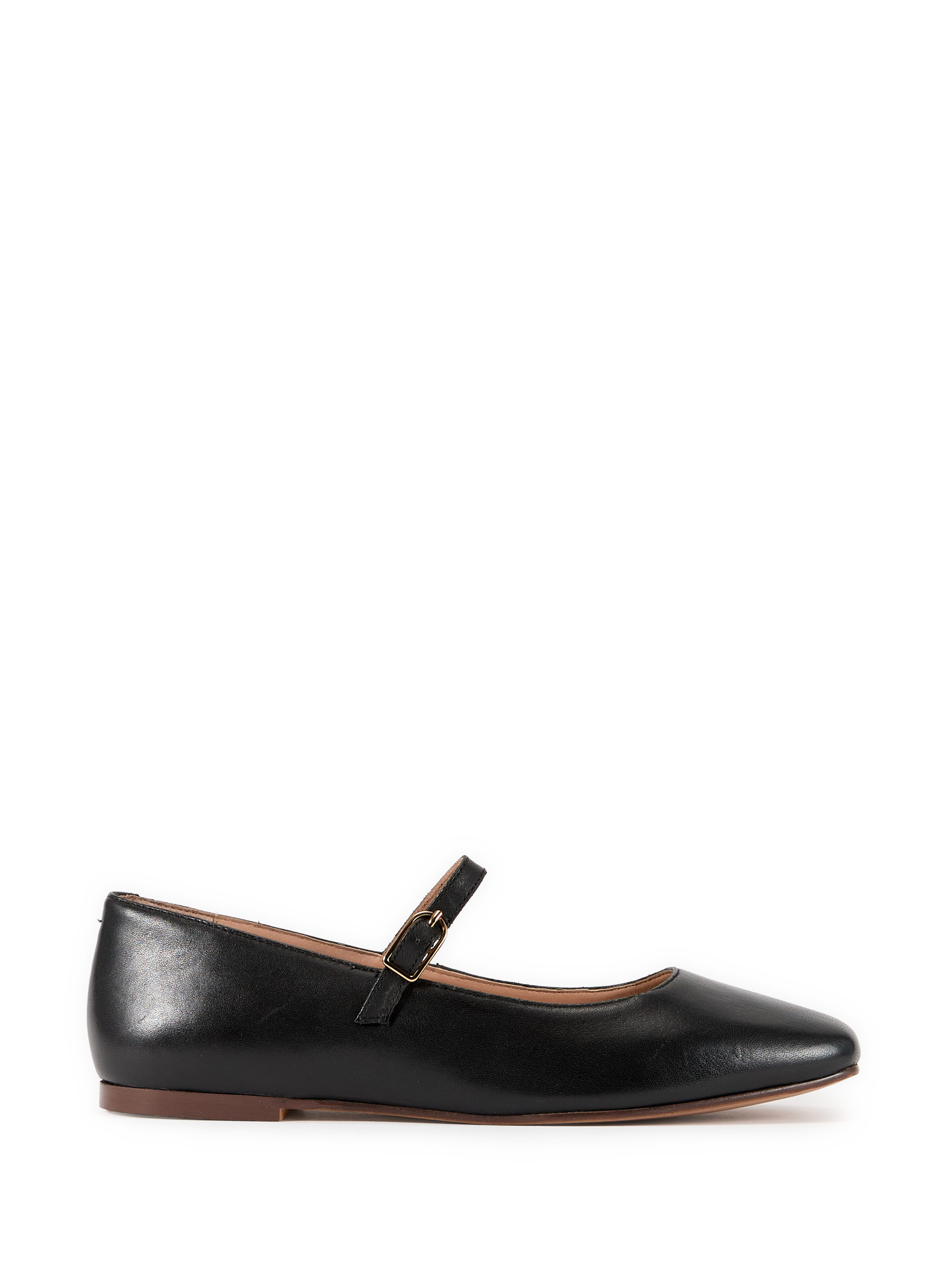 Leather strap ballet flats GEOX Black