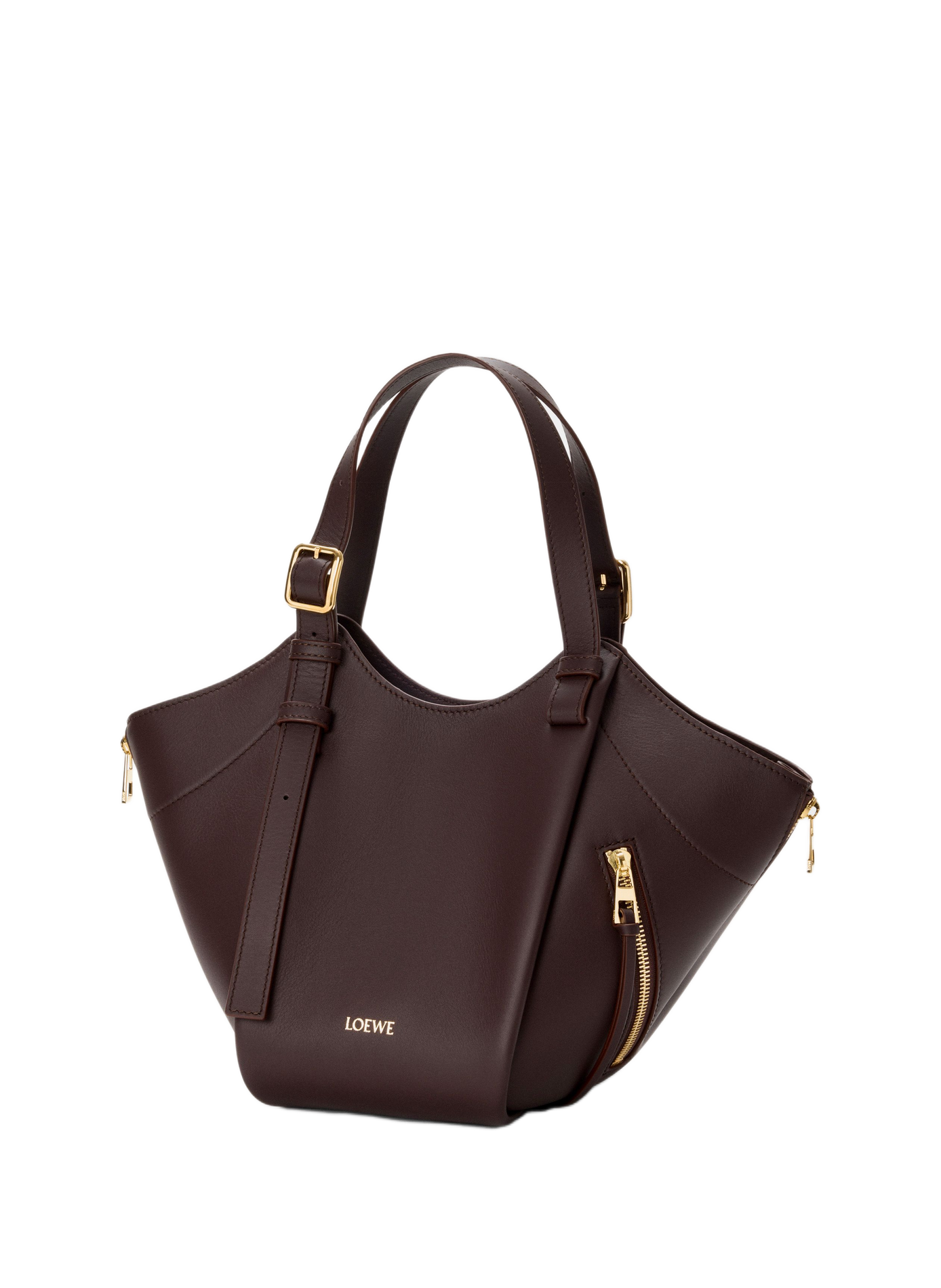 <p>Classic Calf Leather Hammock Flip Bag</p> LOEWE Brown