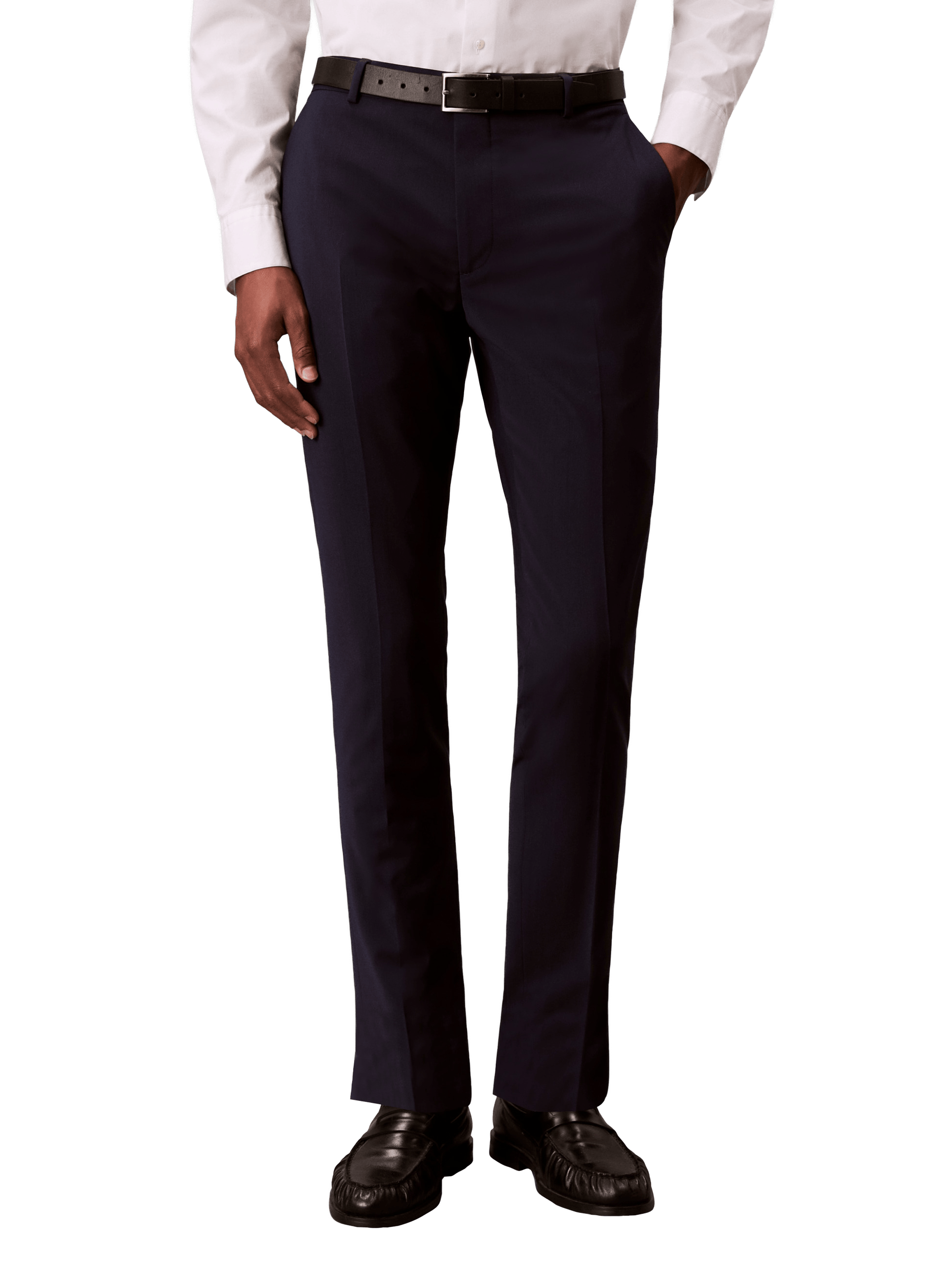 Wool-blend suit trousers CALVIN KLEIN Blue