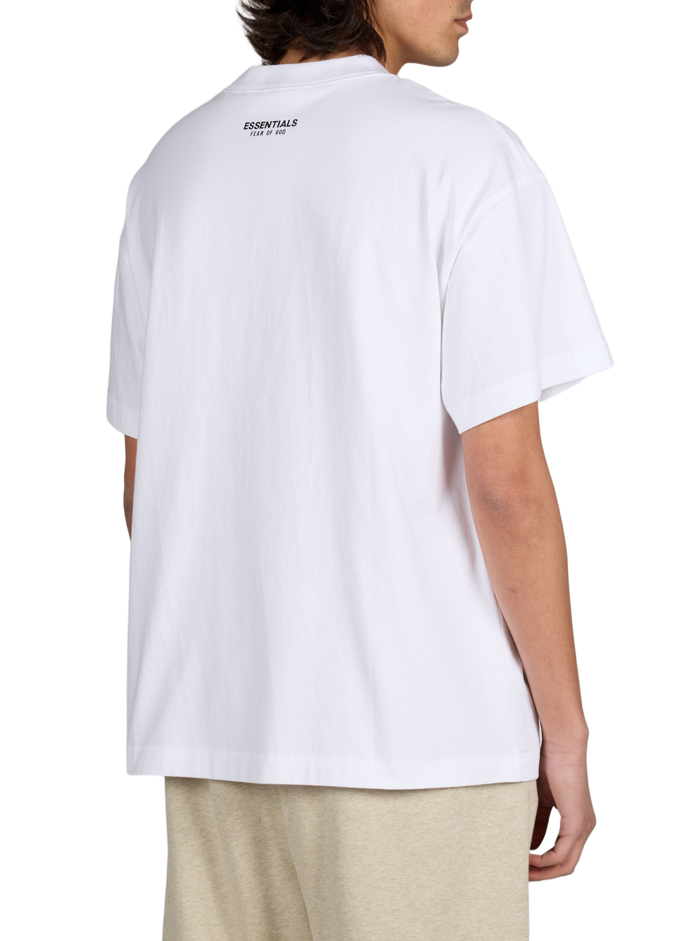 Loose-fit logo cotton T-shirt FEAR OF GOD ESSENTIALS Beige