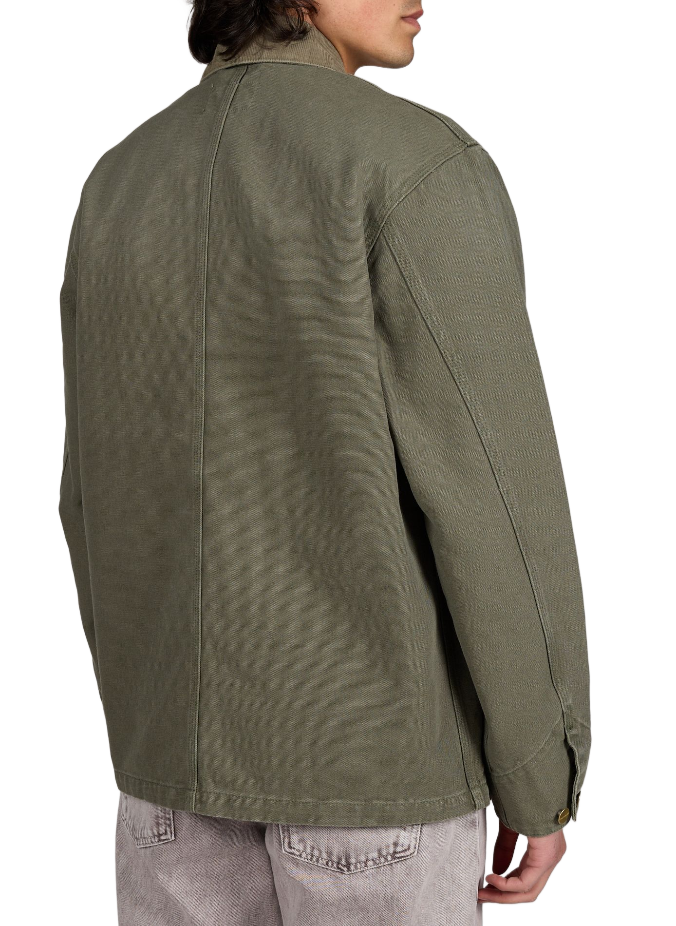 Veste col velours côtelé en coton CARHARTT WIP Vert