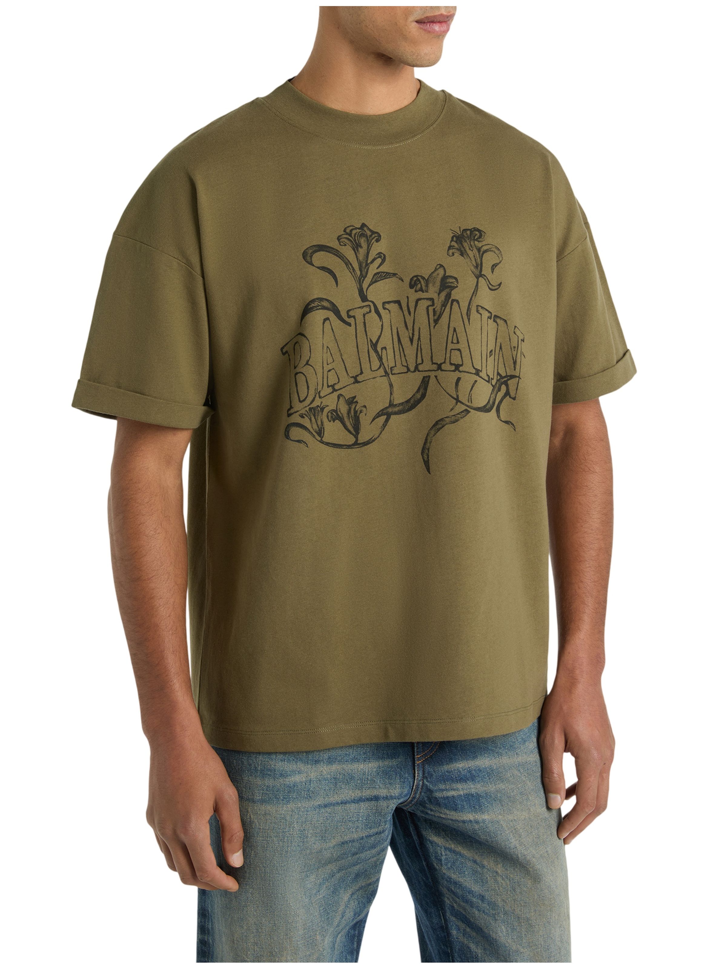 T-shirt balmain bloom imprimé BALMAIN Vert