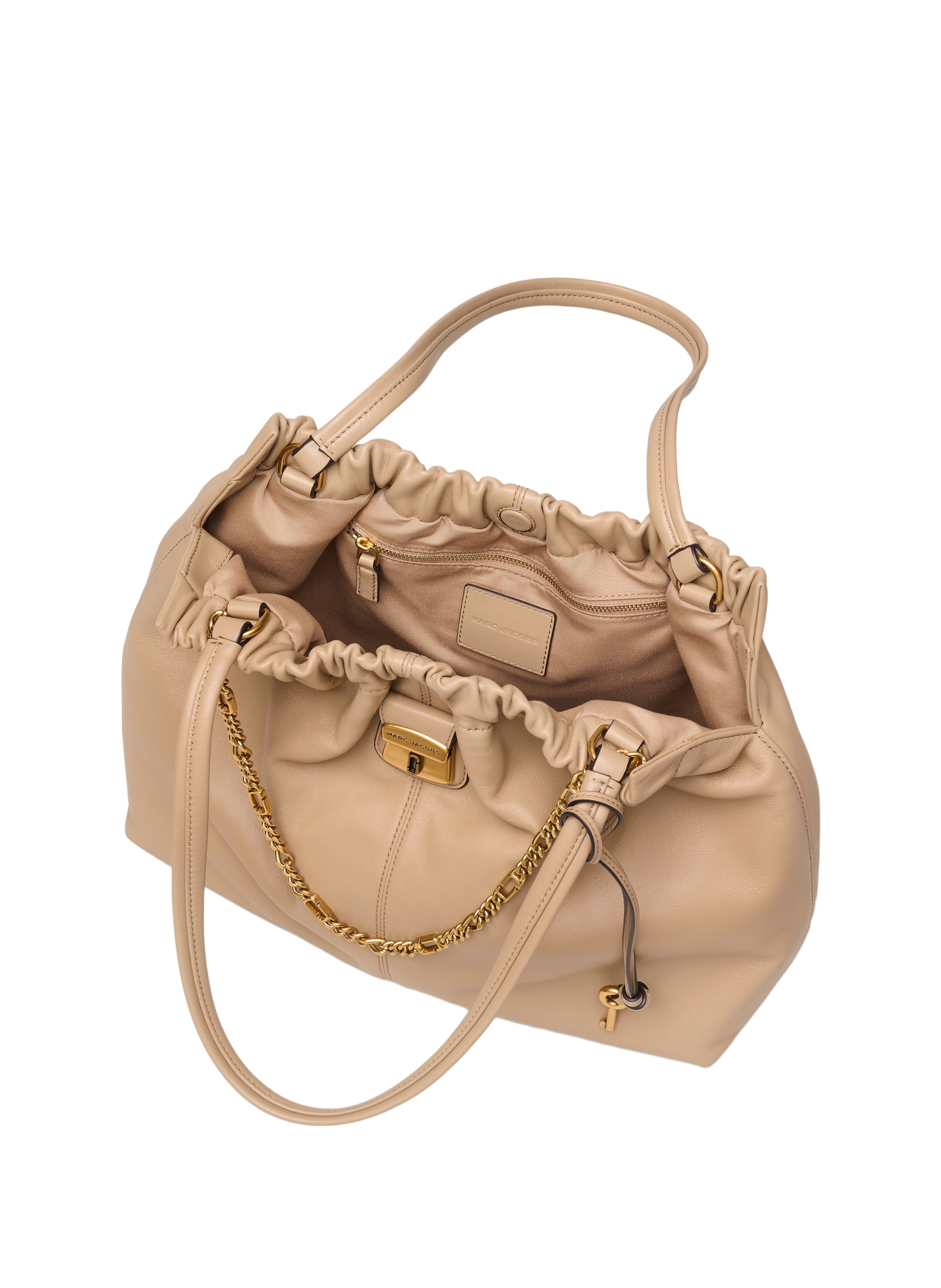 The Cristina Tote leather bag MARC JACOBS Brown