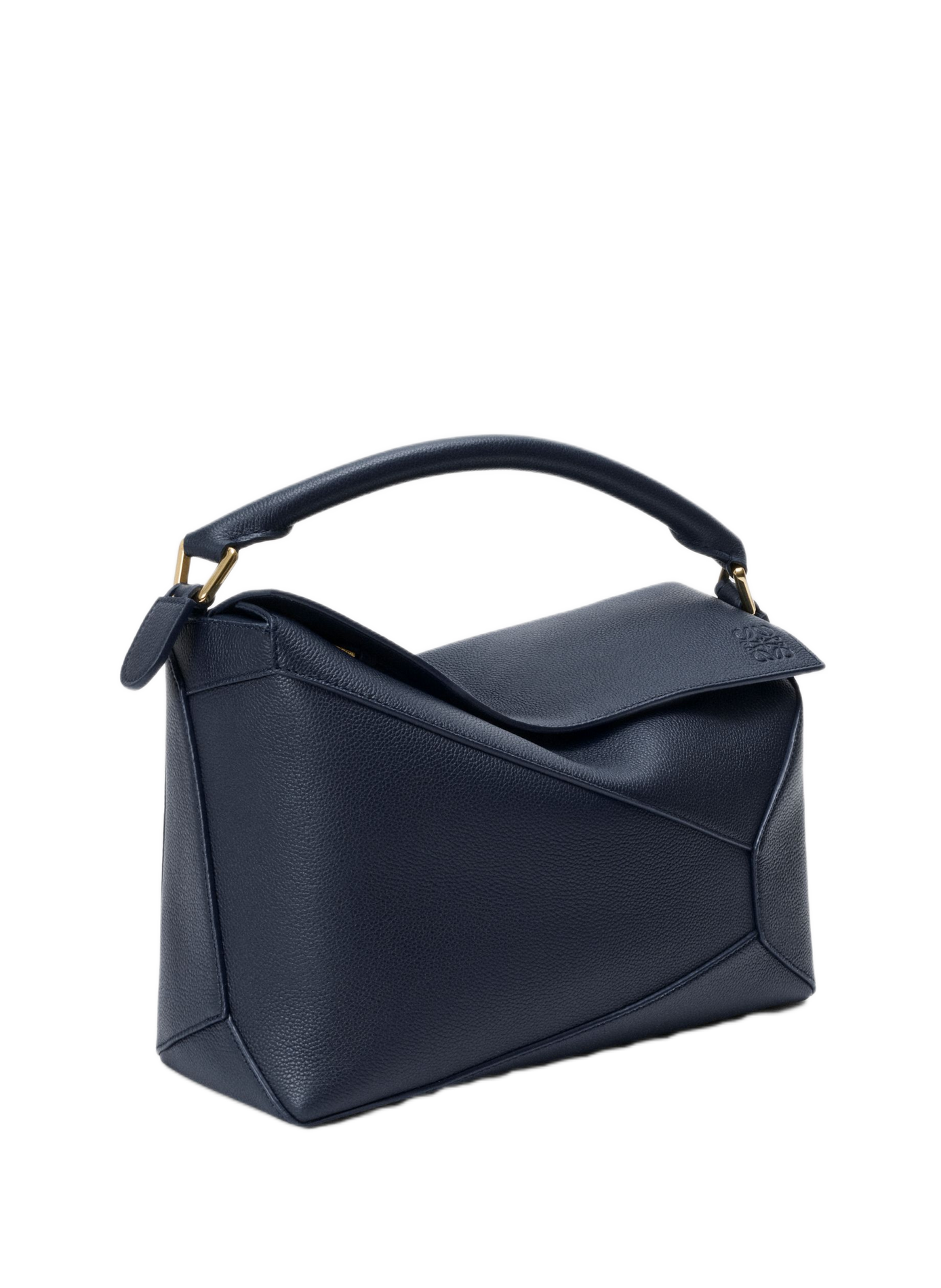 Bolso Puzzle Edge mediano de cuero de becerro granulado suave. LOEWE Azul