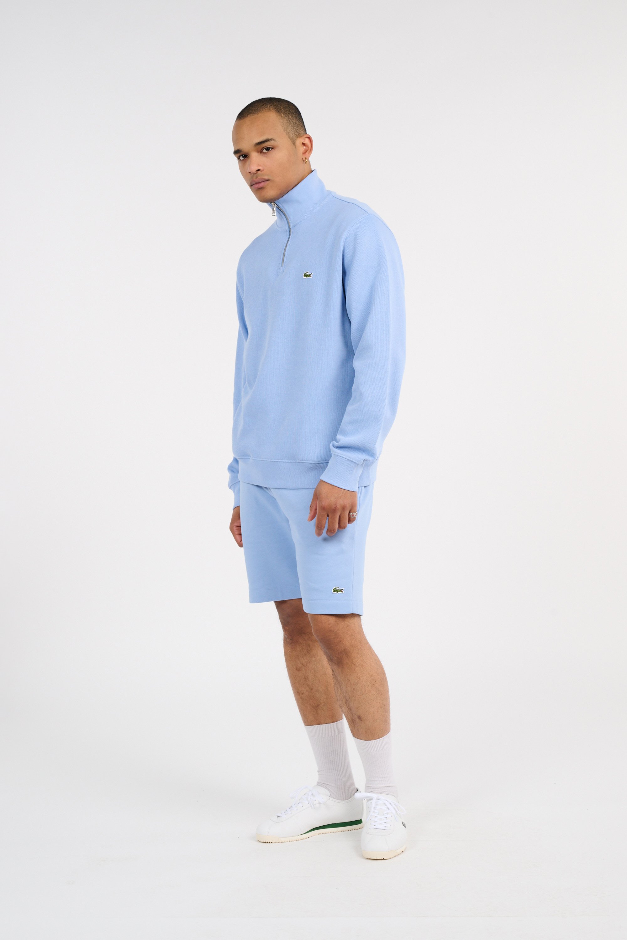 Sweatshirt zippé core 1/4 zip LACOSTE Bleu
