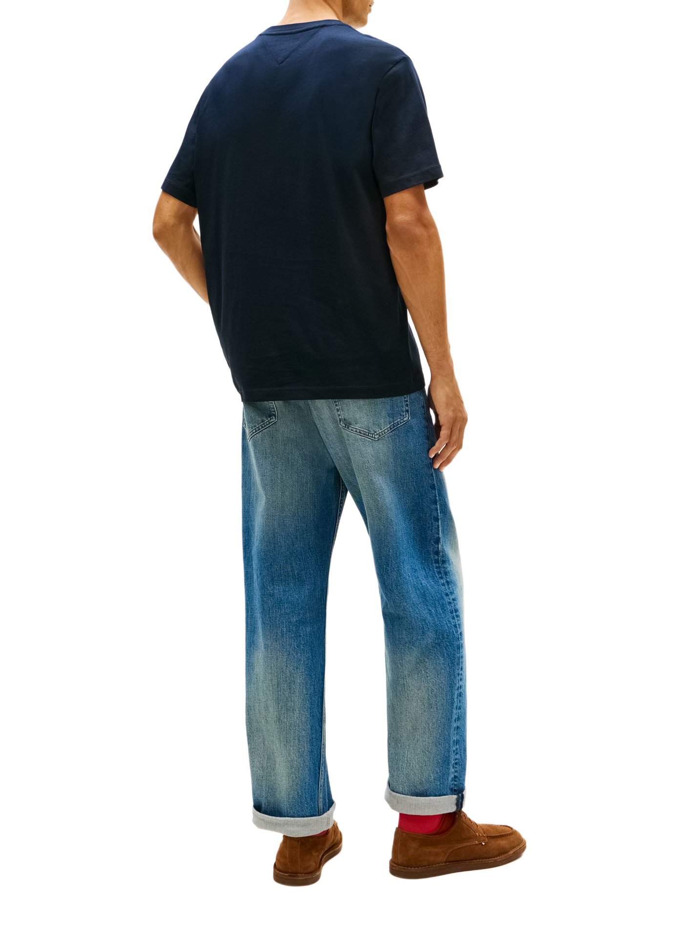 Short-sleeve t-shirt with embroidered logo TOMMY HILFIGER Blue