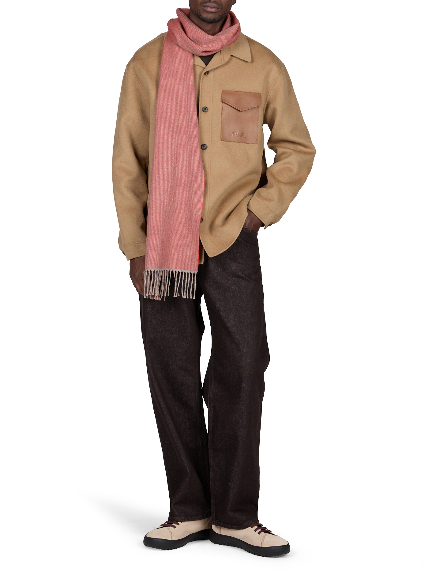 Wool scarf ETON Orange