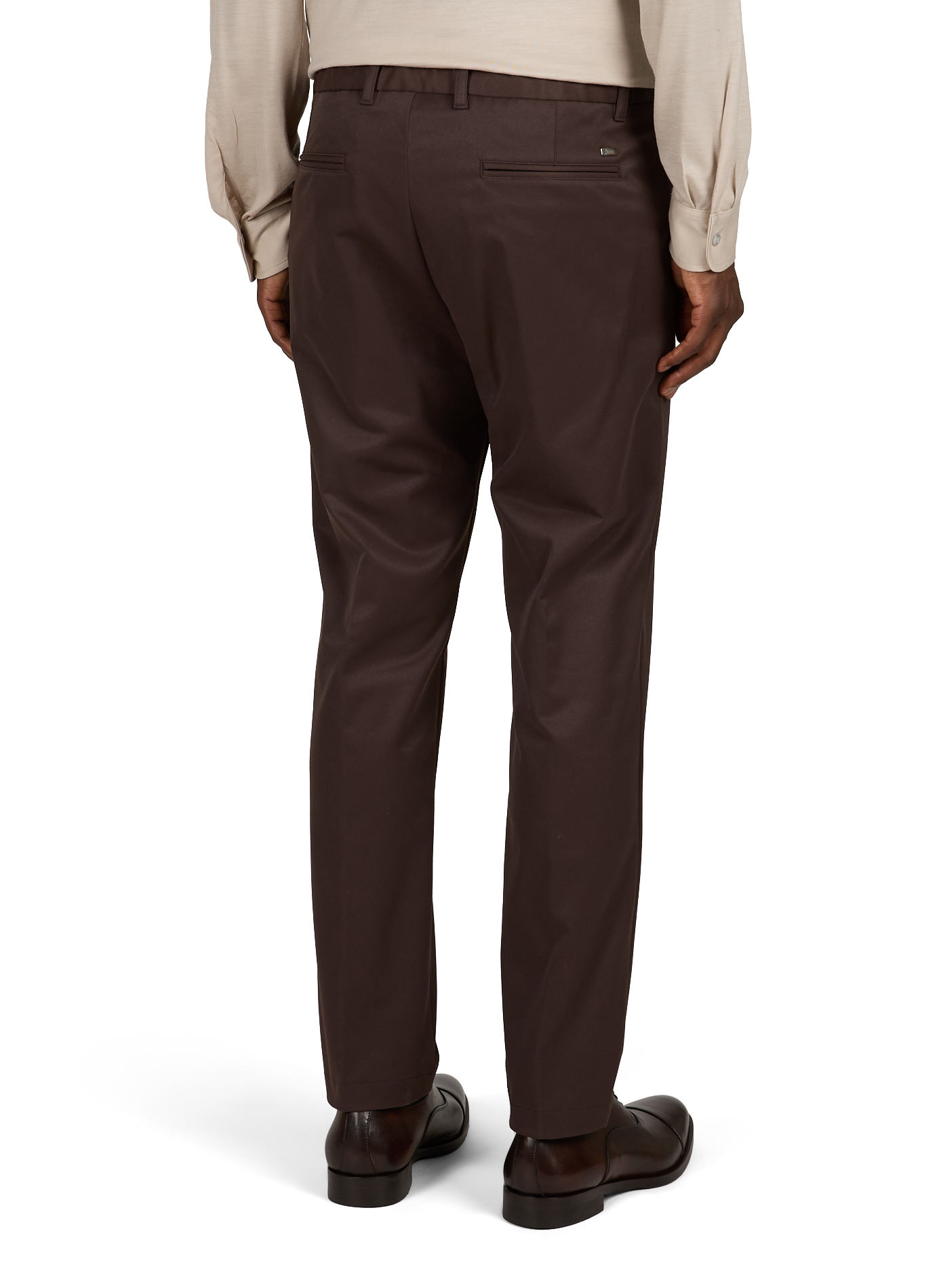 Pantaloni dritti HERNO Marrone