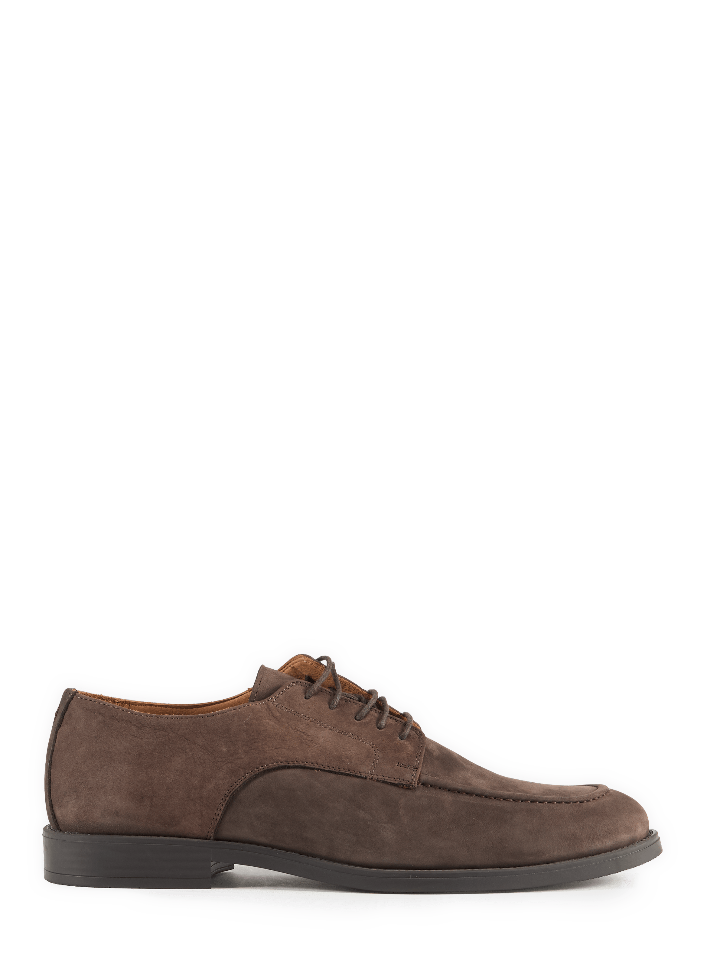 Suede leather derby shoes HACKETT Brown