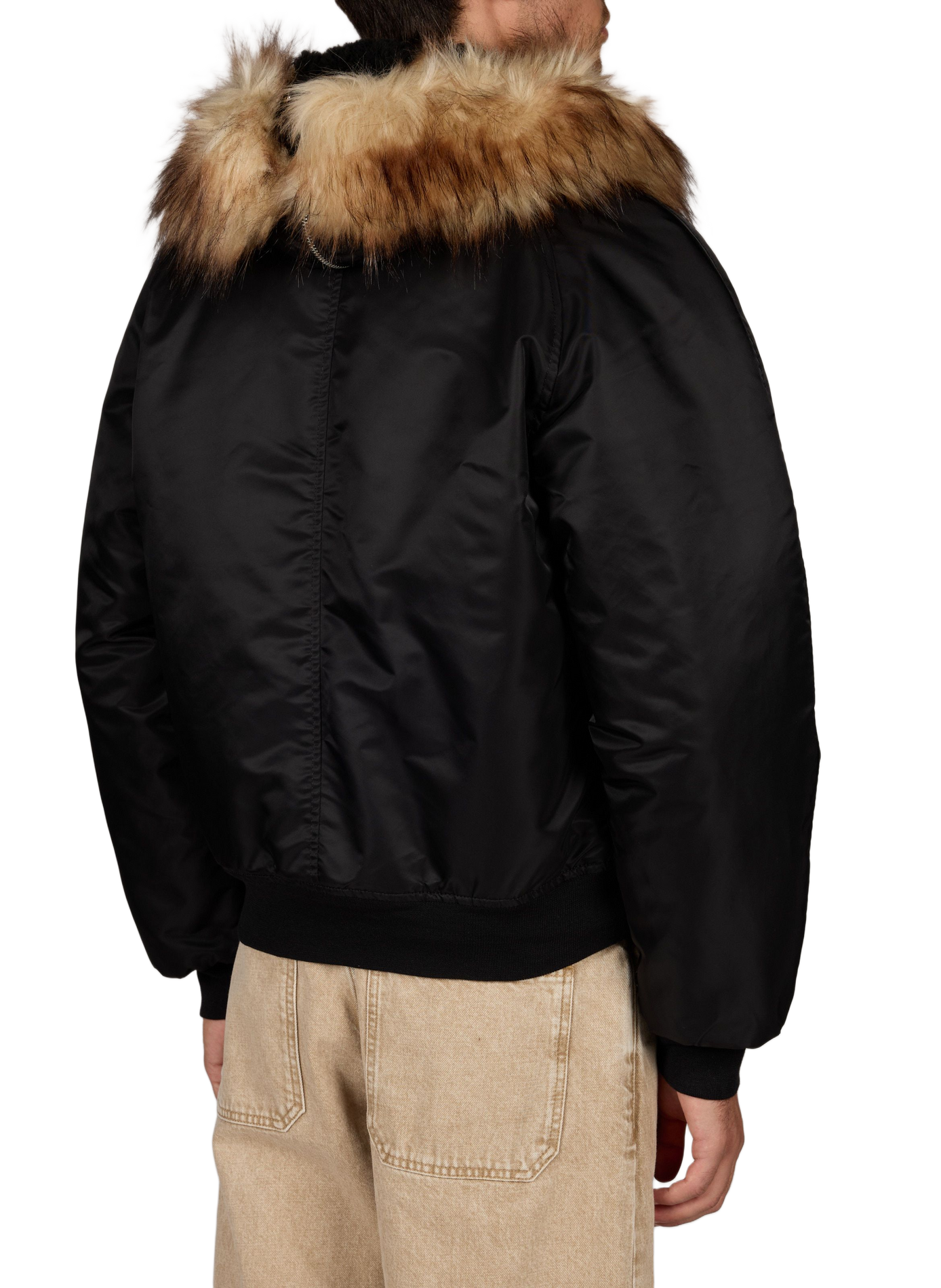 Plain hooded jacket SCHOTT Black