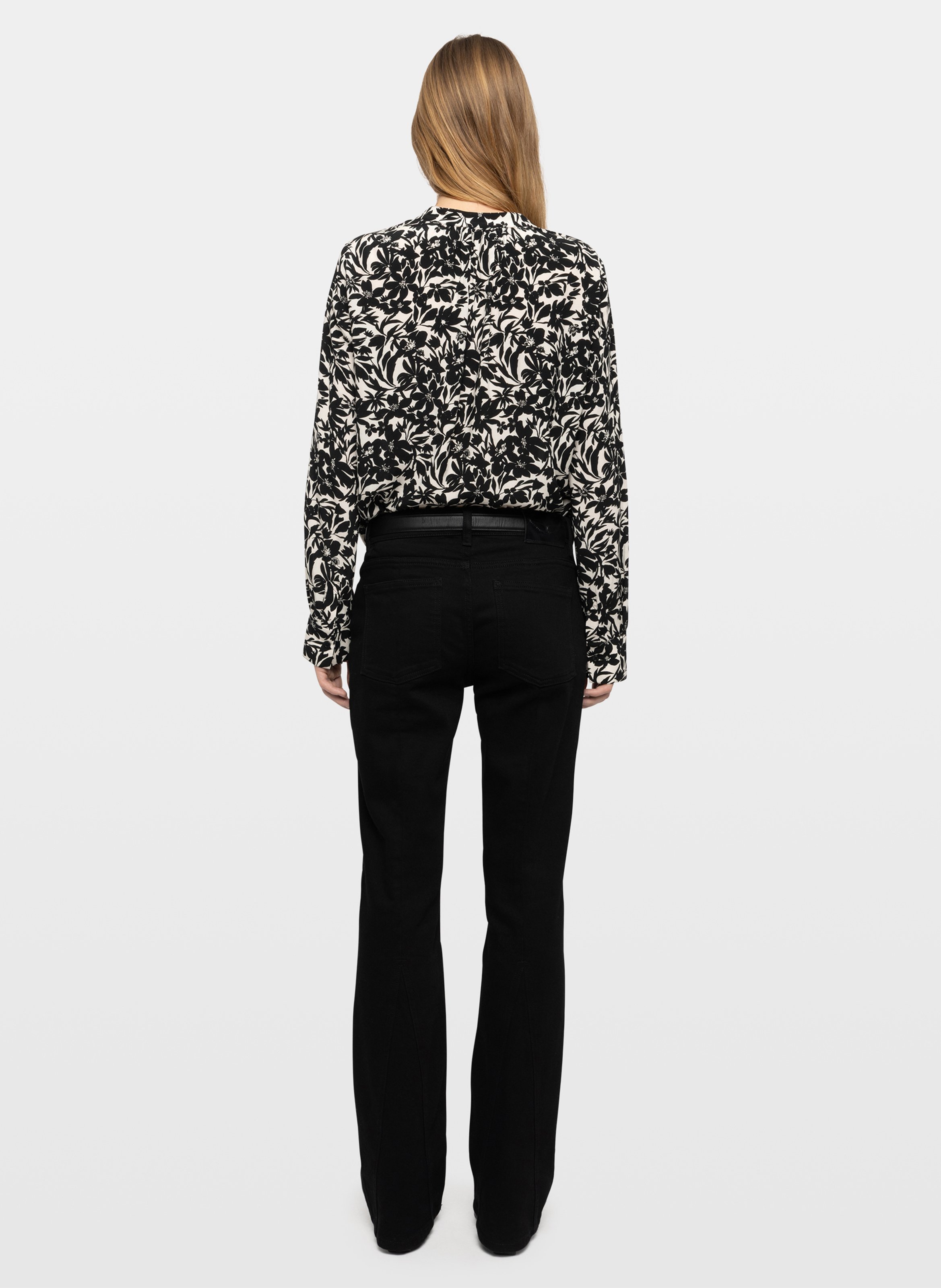 Chemise col classique imprimée tink ZADIG&VOLTAIRE Zwart