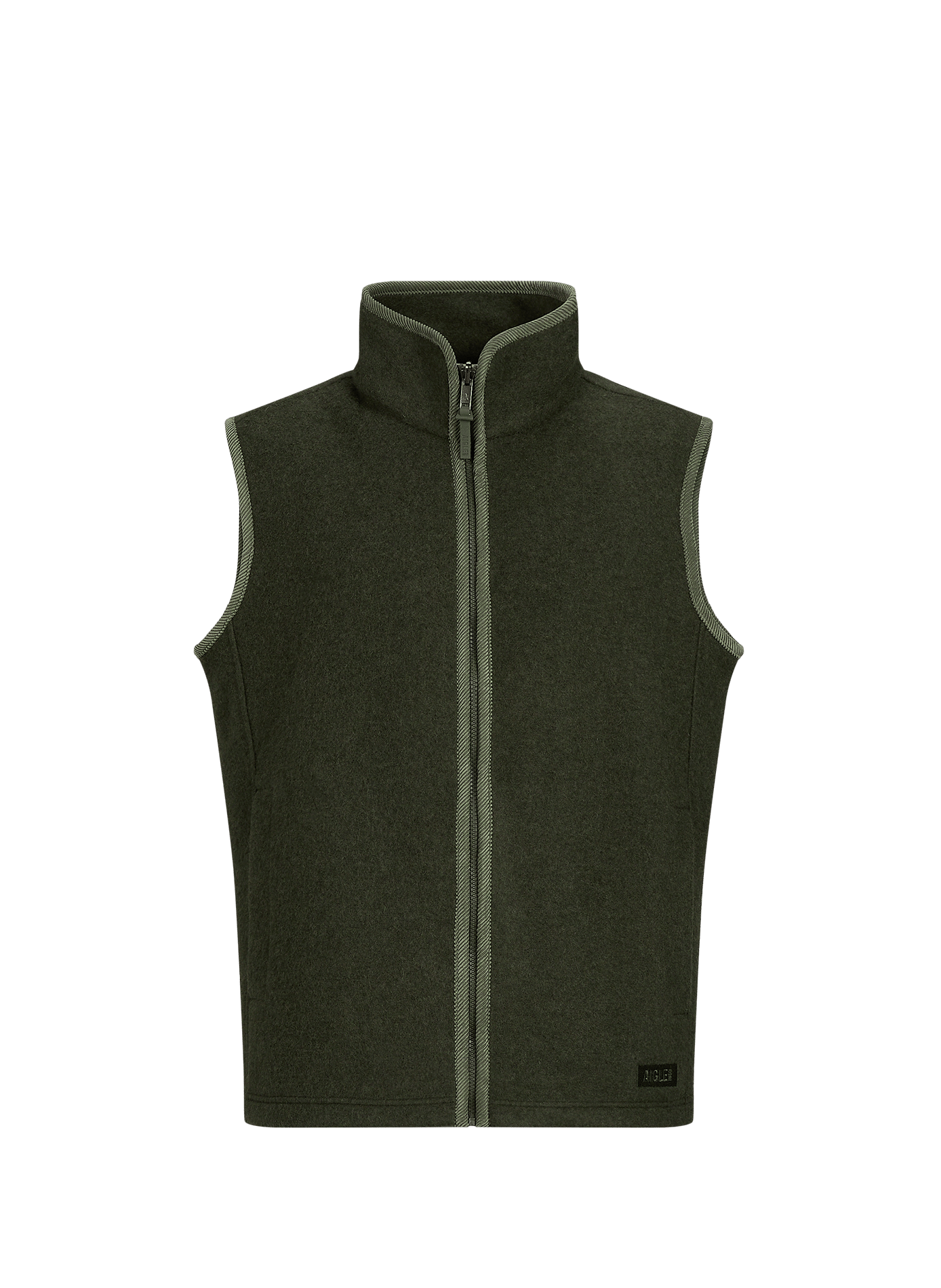 Chaleco de cuello alto de lana mezclada AIGLE Caqui
