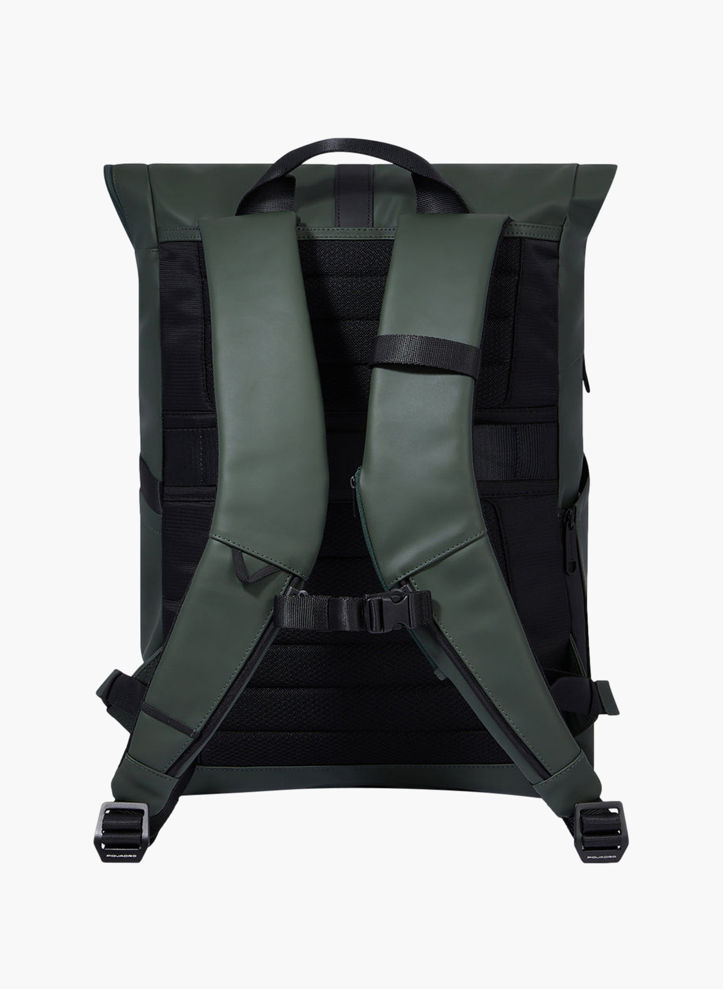 Sac à dos roll-top déperlant pour ordinateur 15,6" PIQUADRO Vert