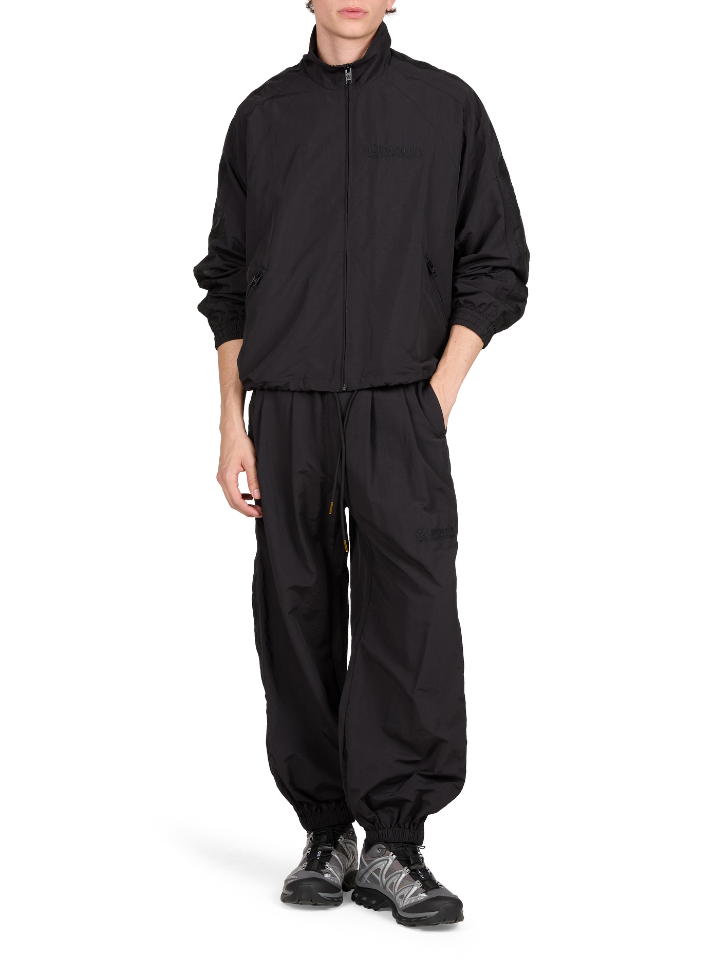 Oversized high-neck jacket WILLY CHAVARRIA Black