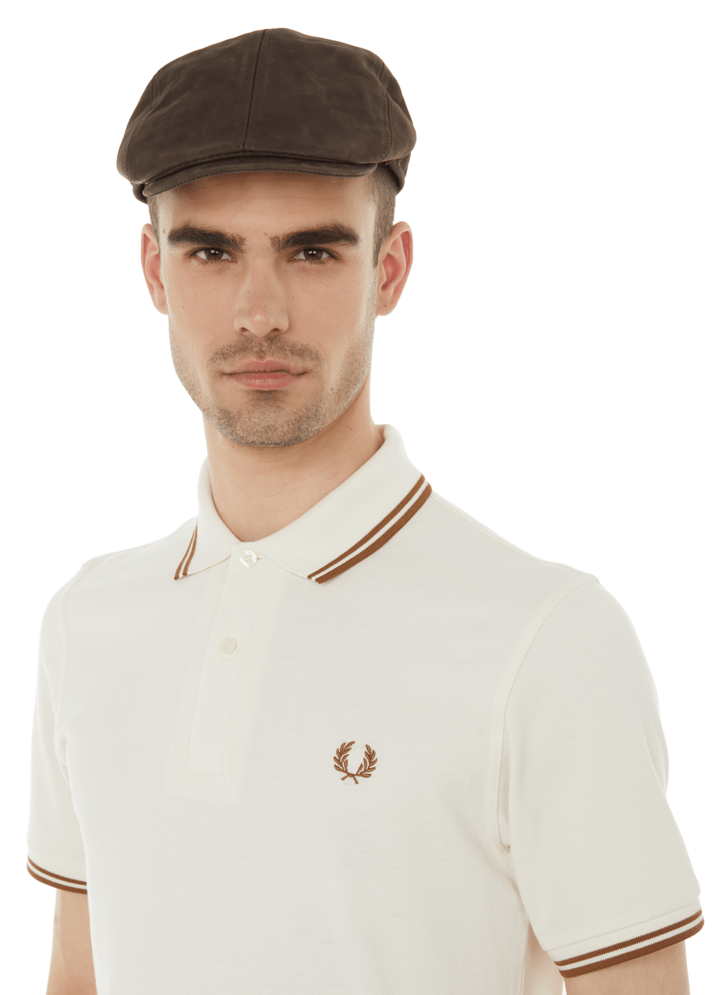 Béret en cuir | Marron AU PRINTEMPS PARIS Homme