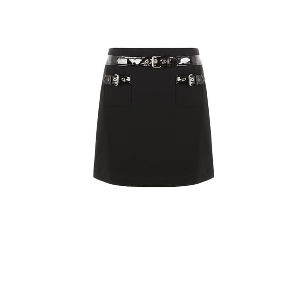 Jupe avec détail vinyle