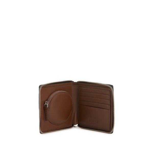 Le portefeuille Carré Rond en cuir