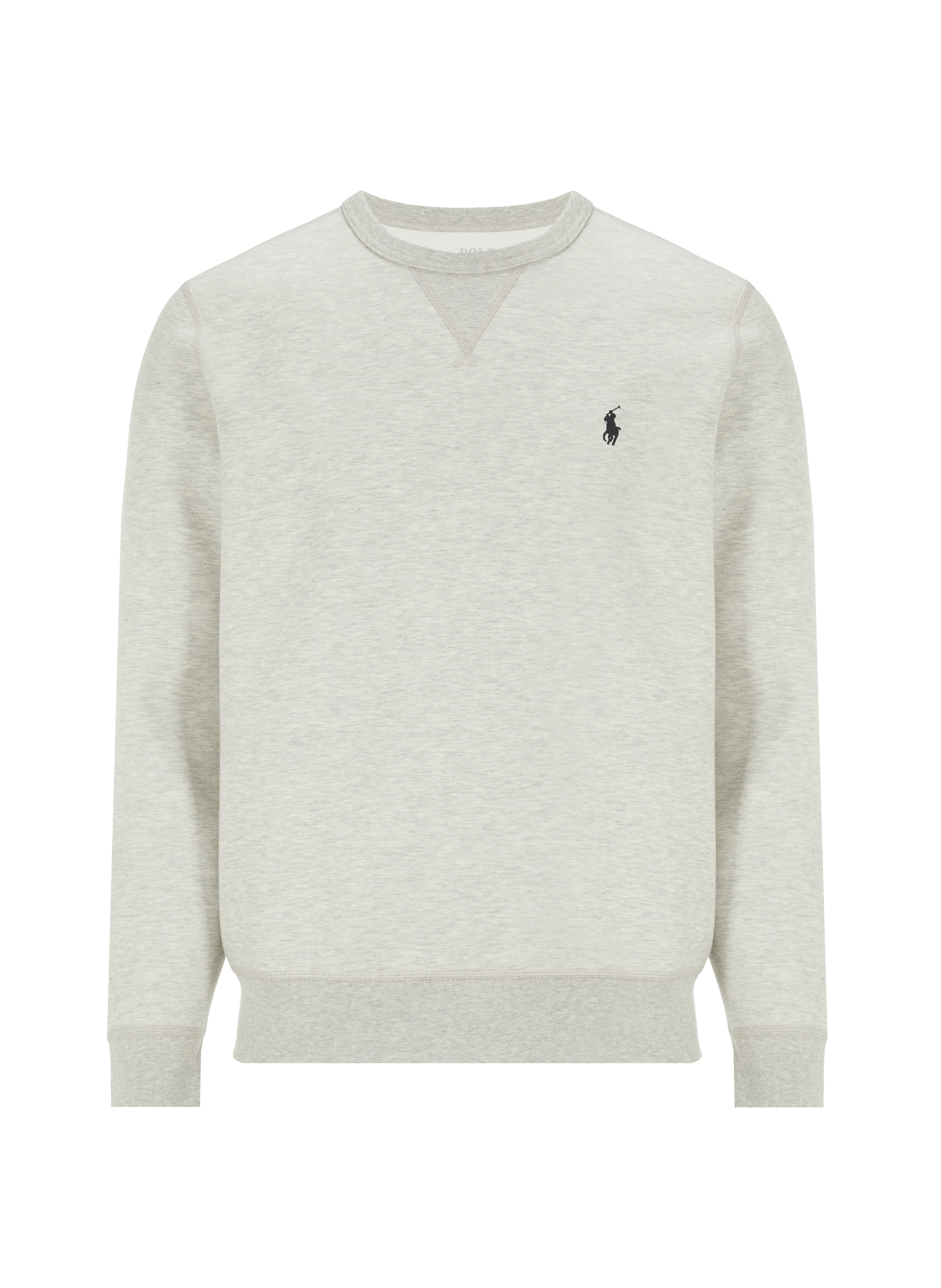 POLO RALPH LAUREN Sweatshirt col rond en coton mélangé Noir