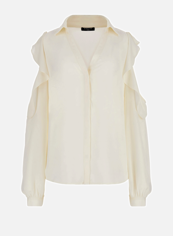 Openwork blouse with ruffles GUESS