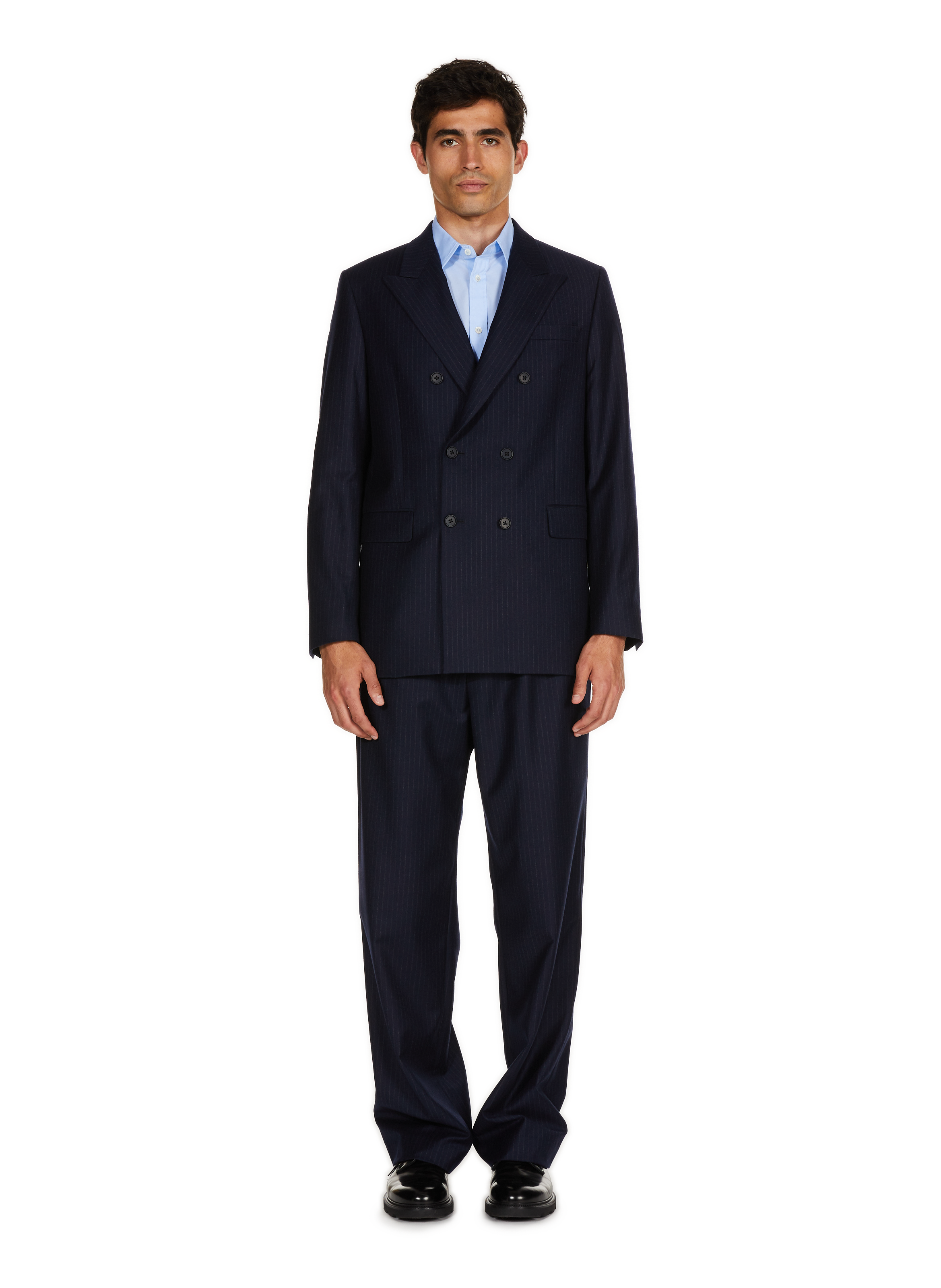 Striped wool trousers SAISON 1865 Blue