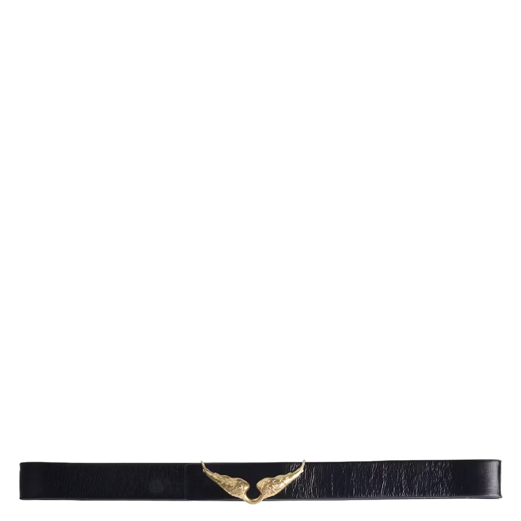 Ceinture réversible en cuir rock ZADIG&VOLTAIRE Noir