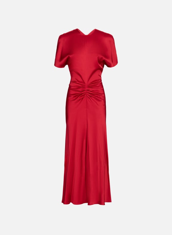 Ruched Maxi dress Red by VICTORIA BECKHAM VICTORIA BECKHAM Ruched Maxi dress Red
