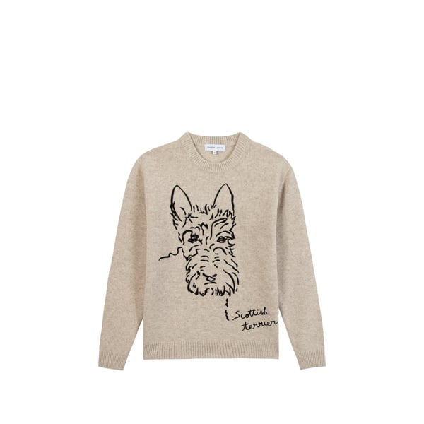 Pull brodé en laine Pull brodé en laine