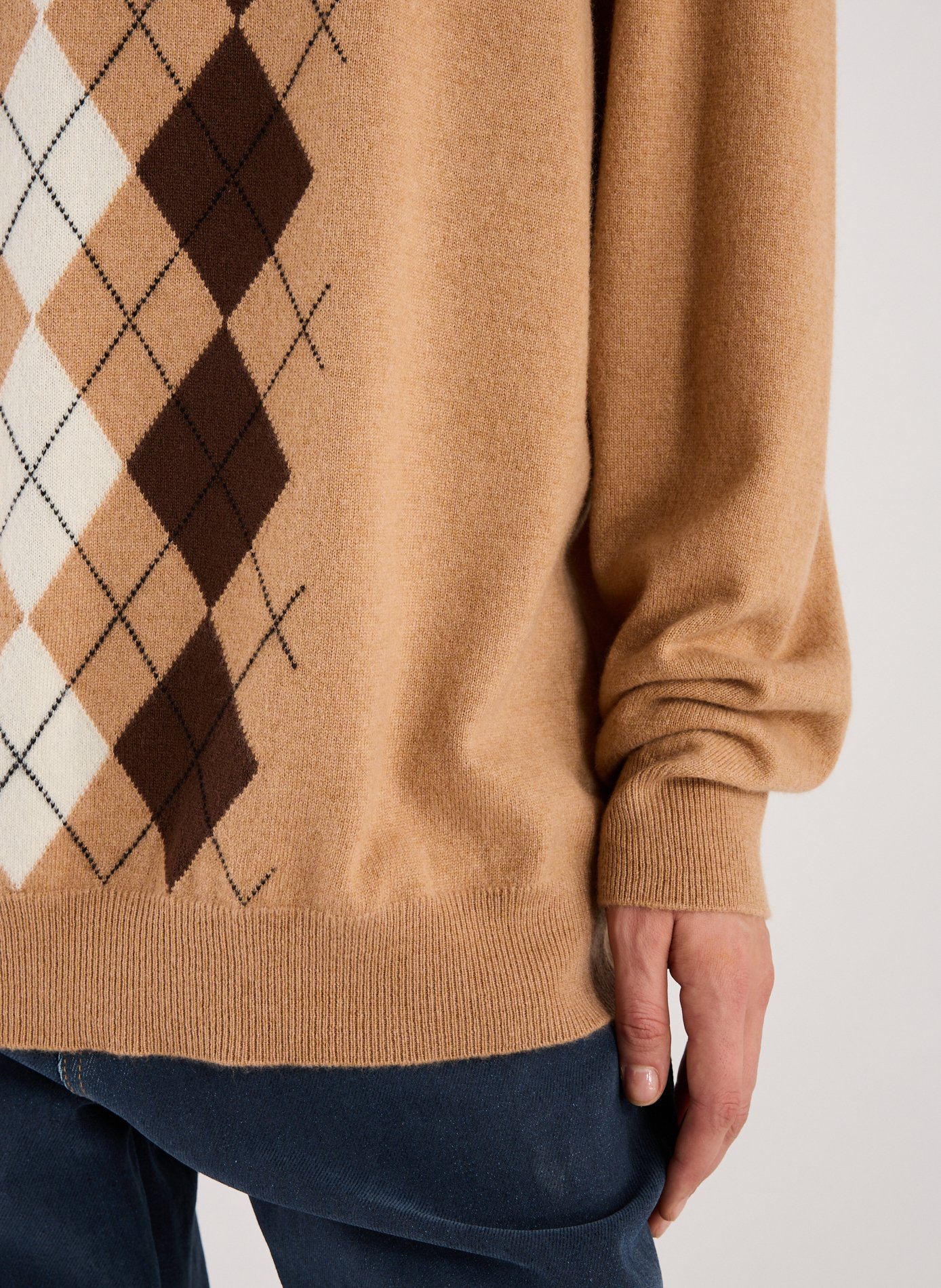 Pull polo en cachemire MIU MIU Multicolore