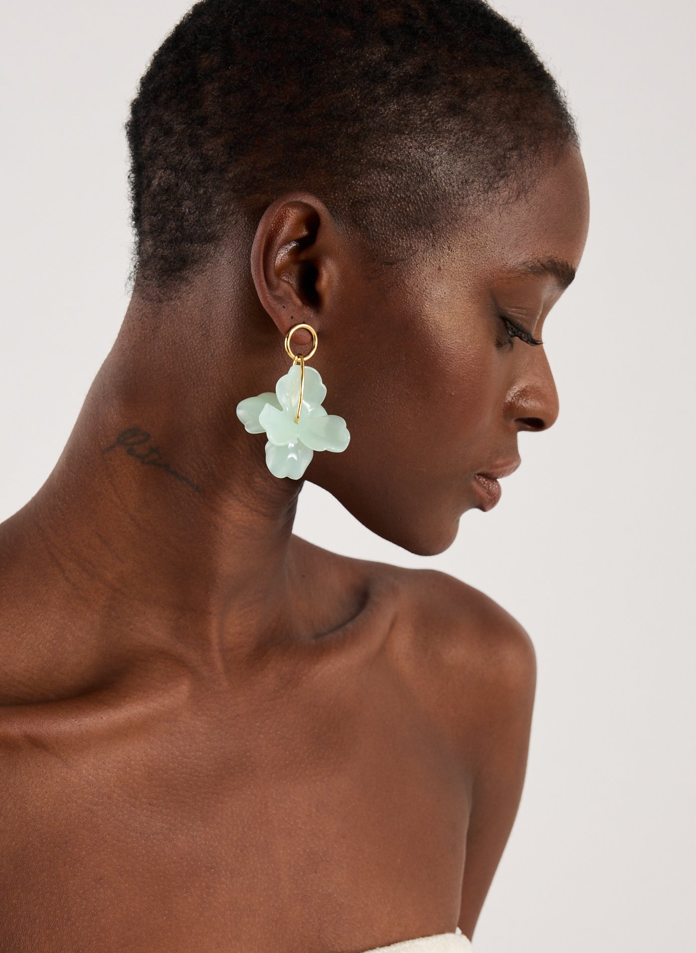 Boucles d'oreille pendantes AU PRINTEMPS PARIS Vert