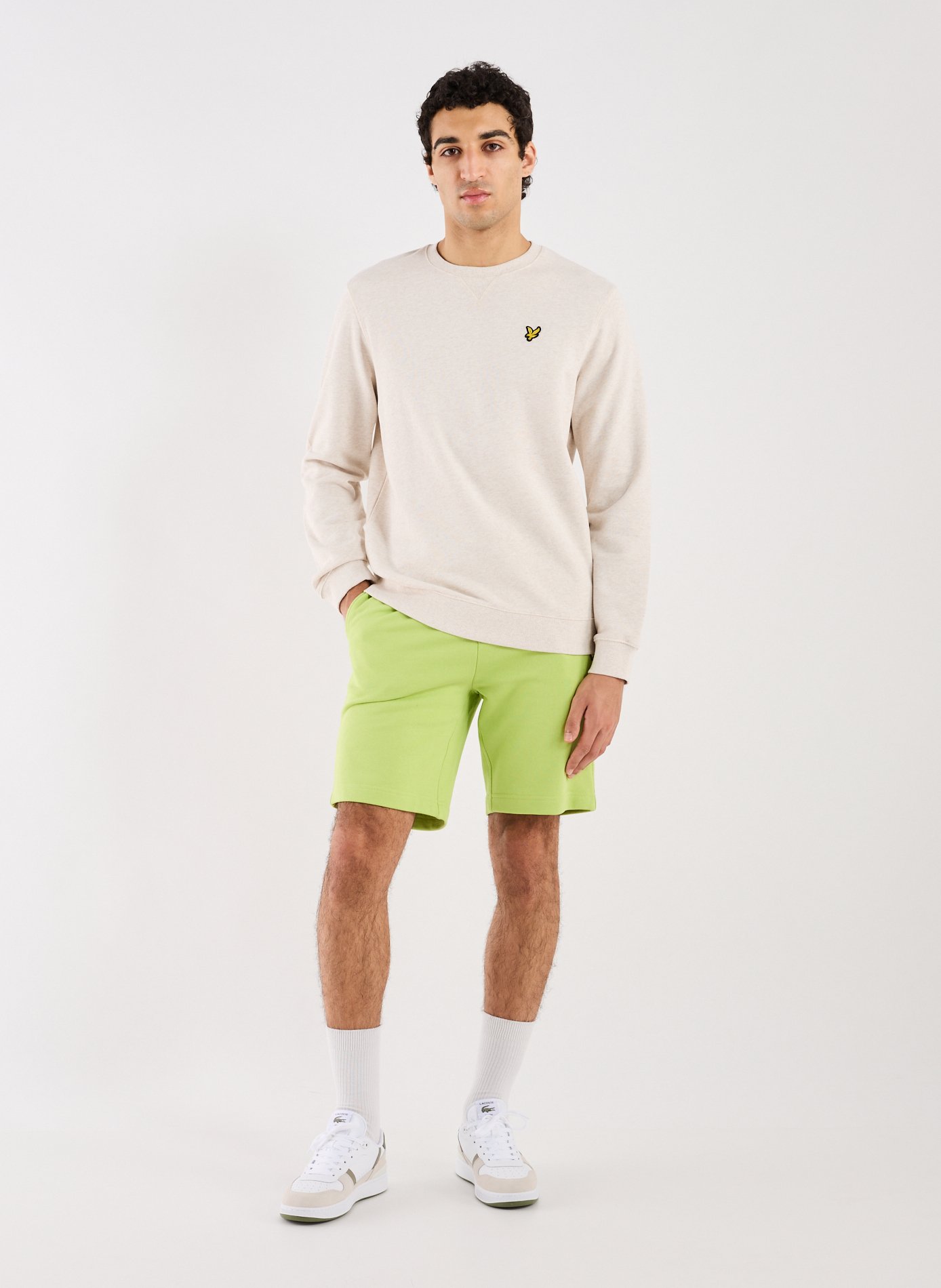 Sweatshirt en coton LYLE &amp; SCOTT Beige