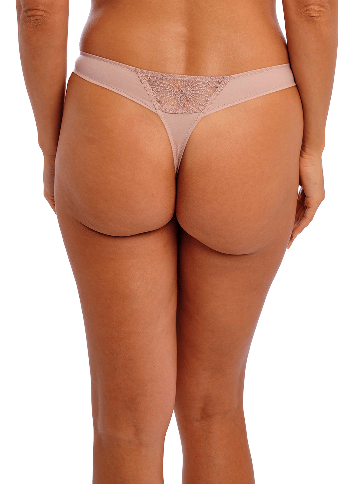 Tanga en dentelle WACOAL Beige