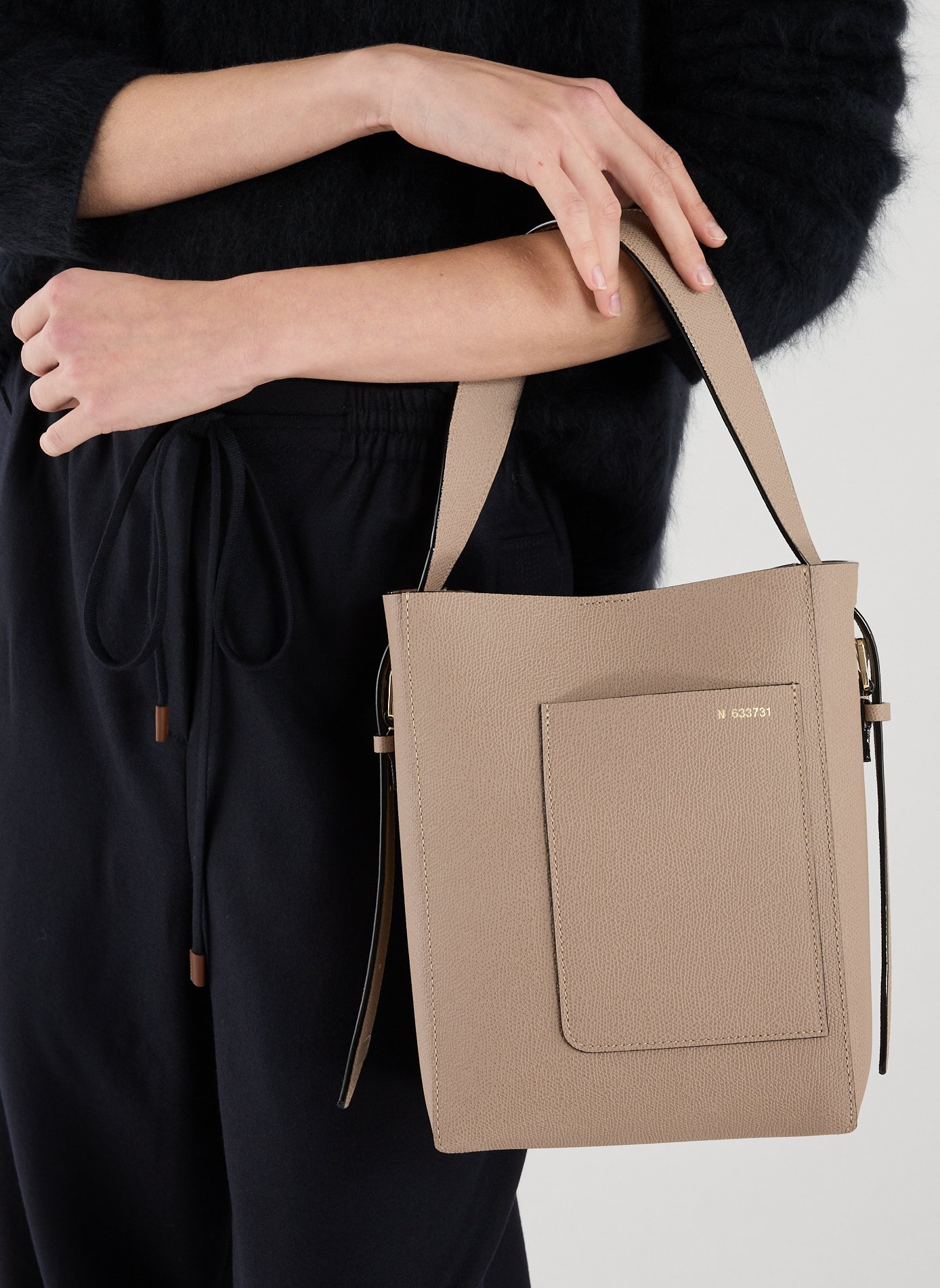 Soft Bucket Mini Bag VALEXTRA Brown