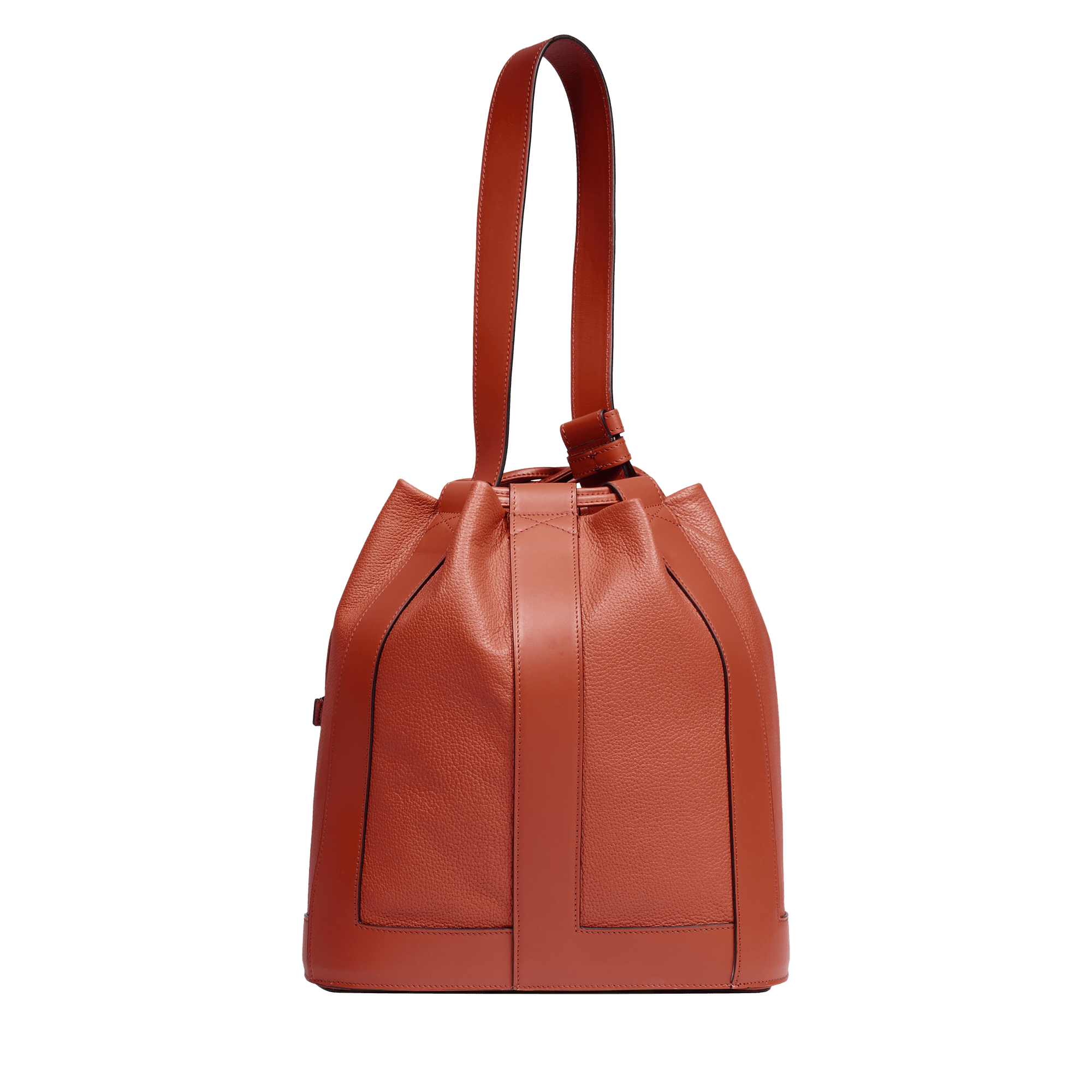 Sac seau m elles de lancel en cuir LANCEL Rouge