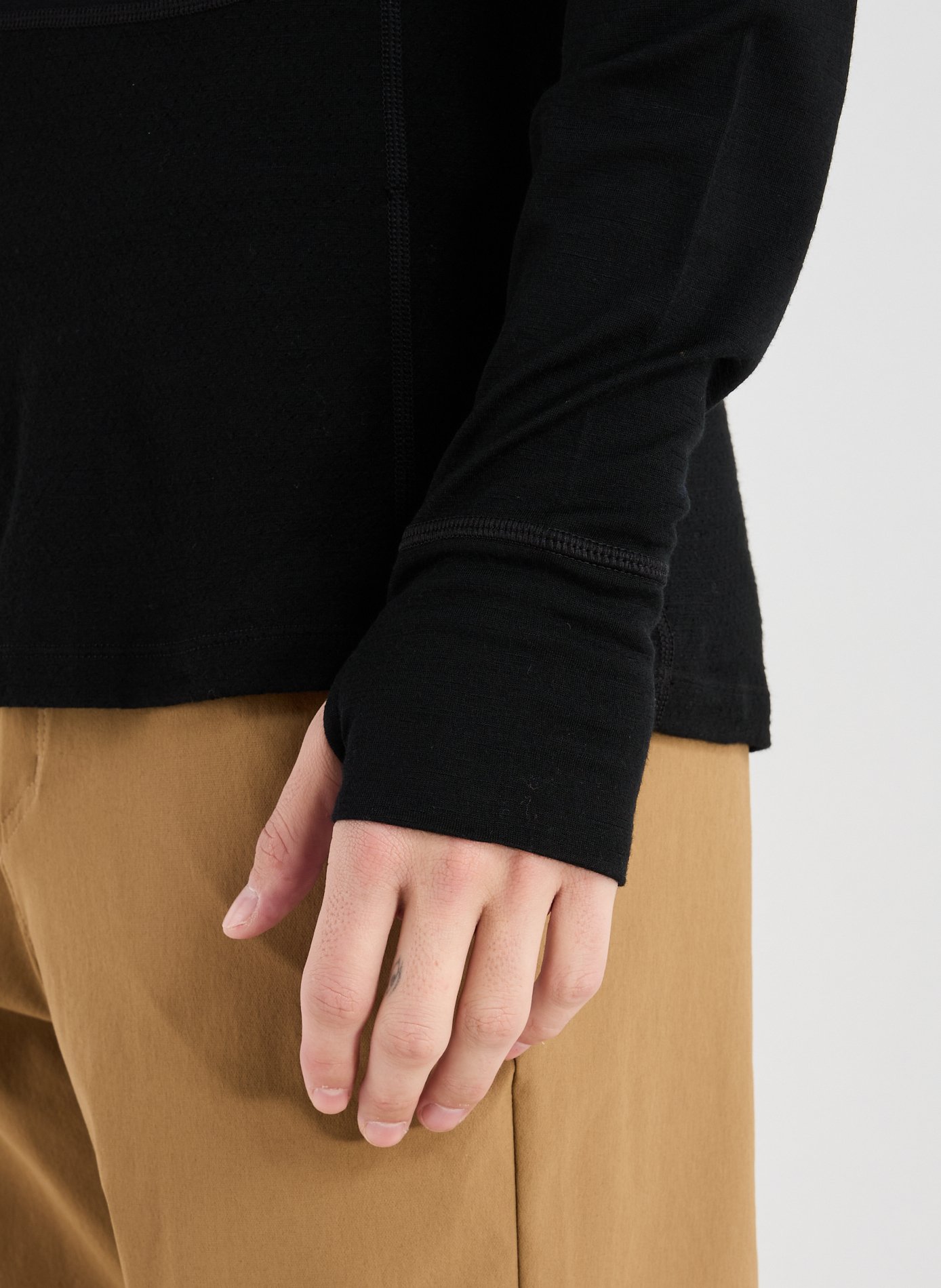 Wool zip-neck jumper ICEBREAKER Black