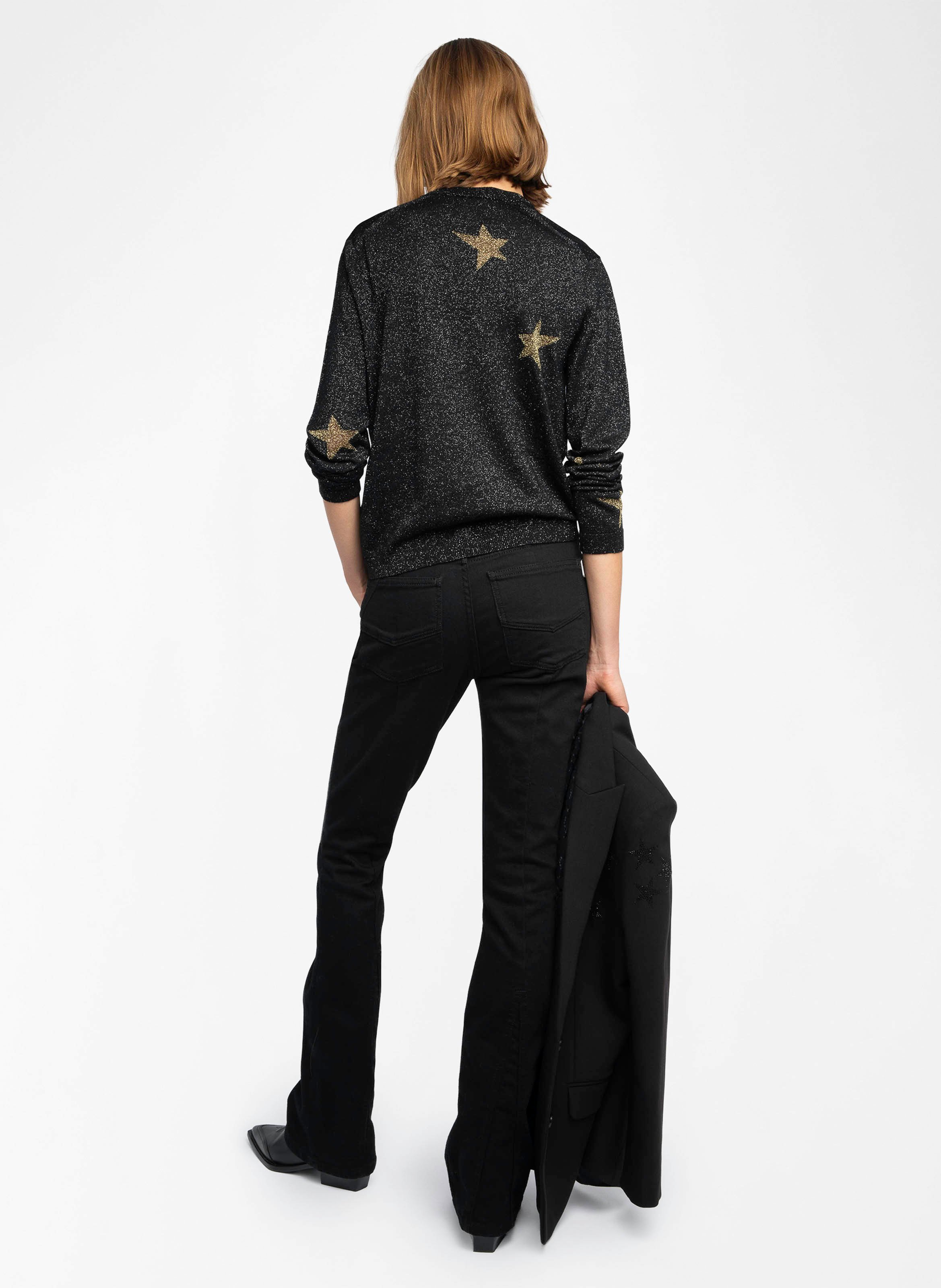 Pull col v en laine mélangée rivyl ZADIG&VOLTAIRE Noir