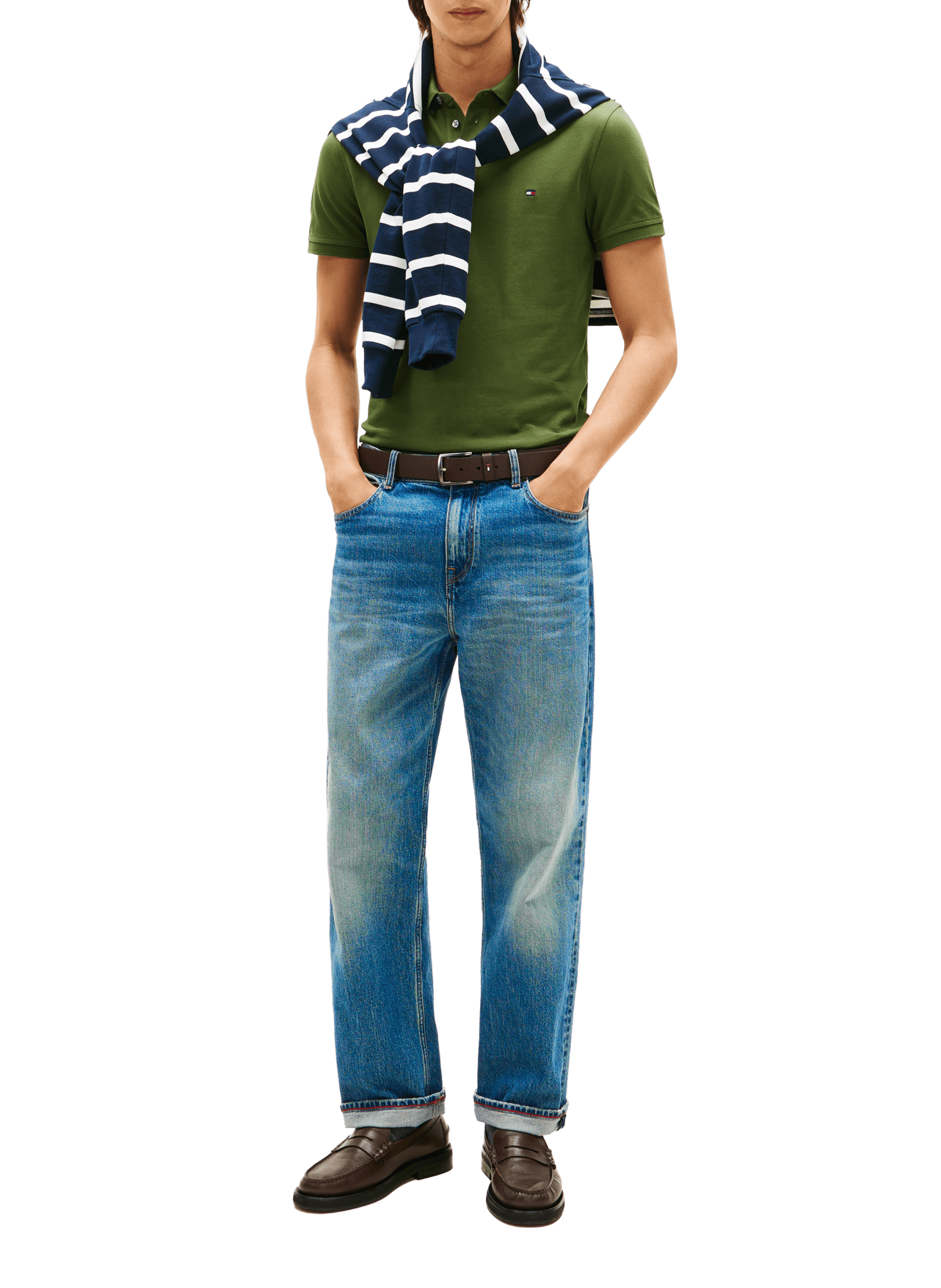 Iconic 1985 organic cotton polo shirt TOMMY HILFIGER Green