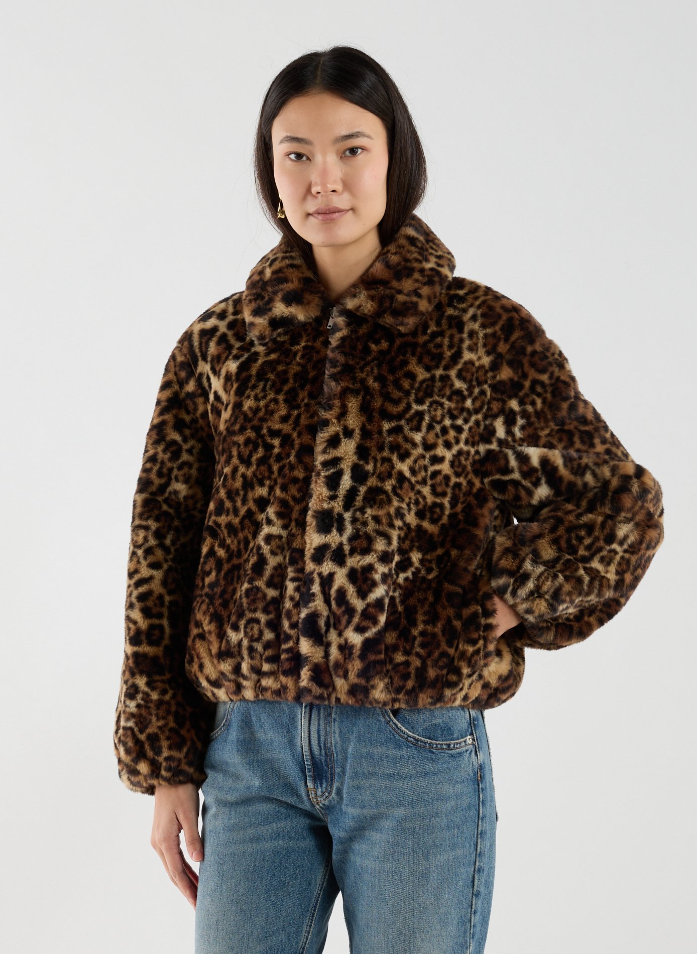 Manteau léopard col classique LEVI&#039;S Multicolore