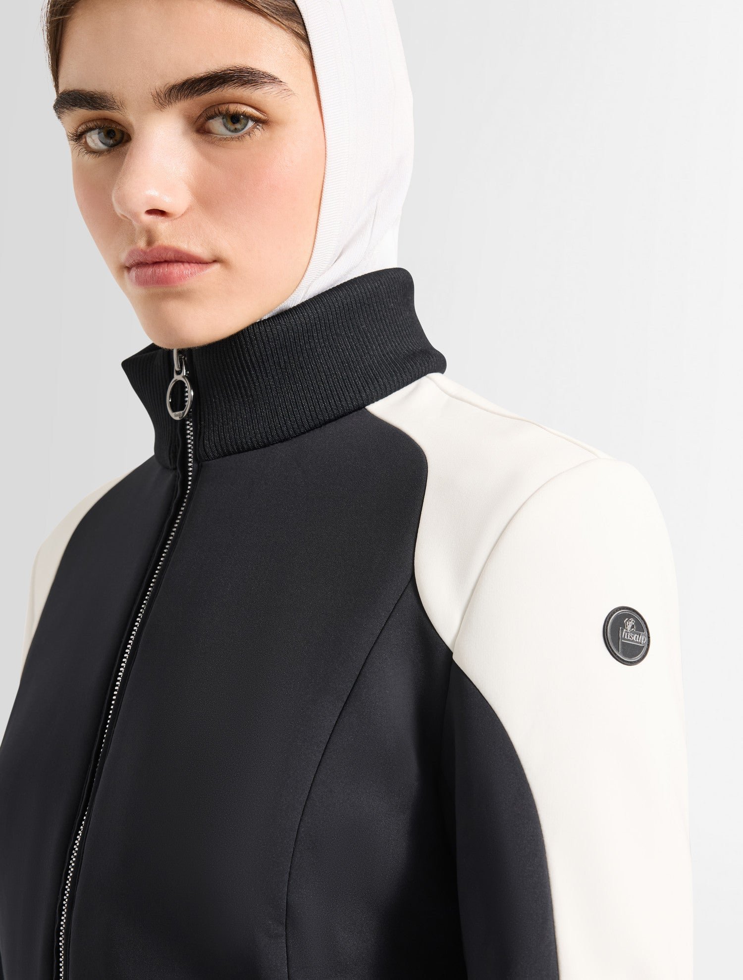 Veste technique ilam col montant coupe ajustée FUSALP Noir