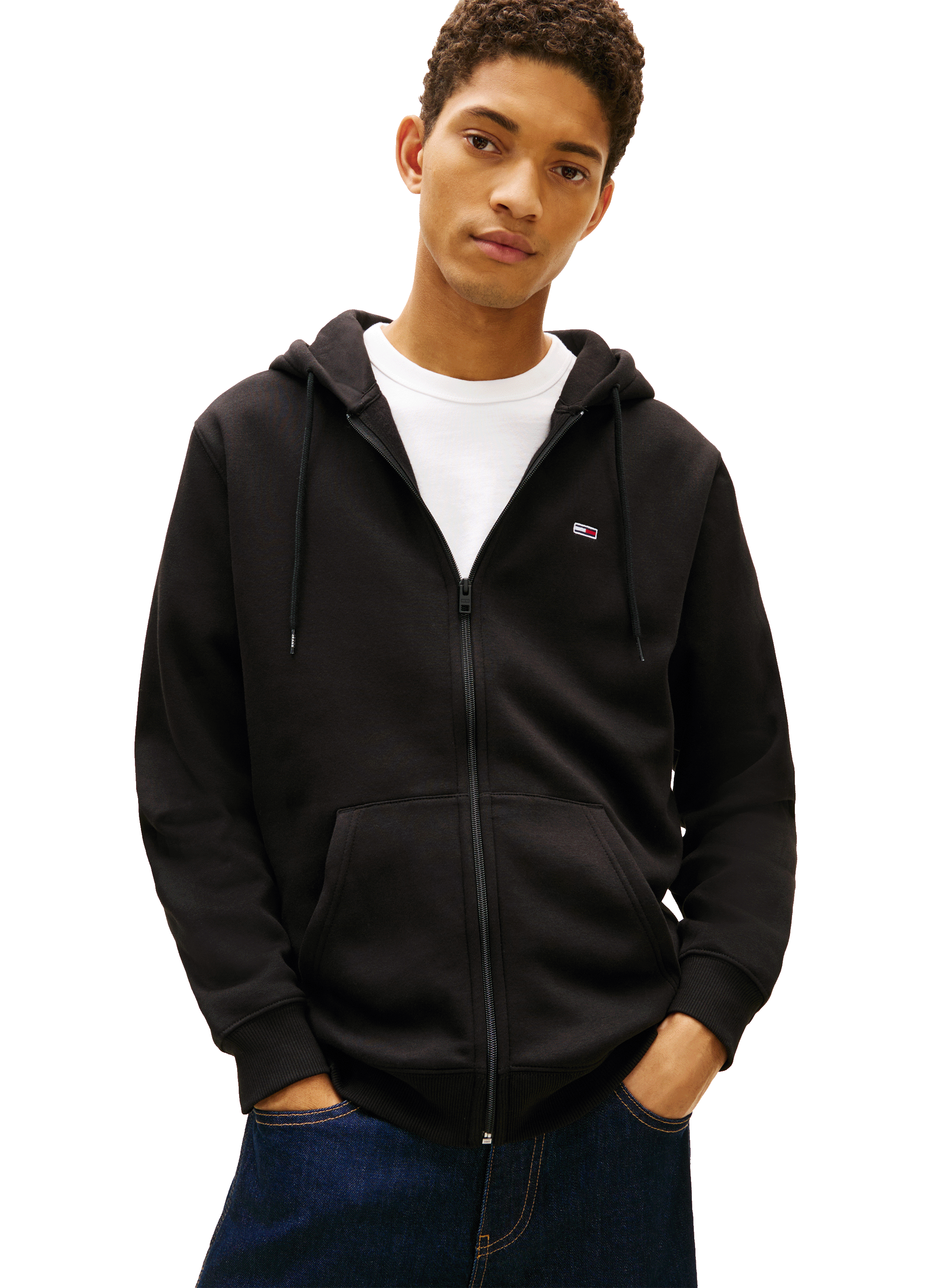 Zip-up hoodie sweatshirt TOMMY HILFIGER Black