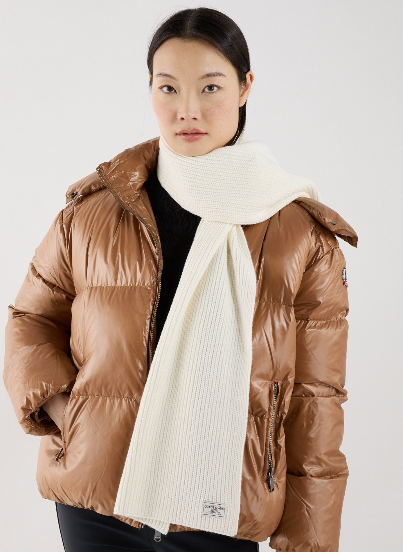 Wool-blend scarf GUESS Beige