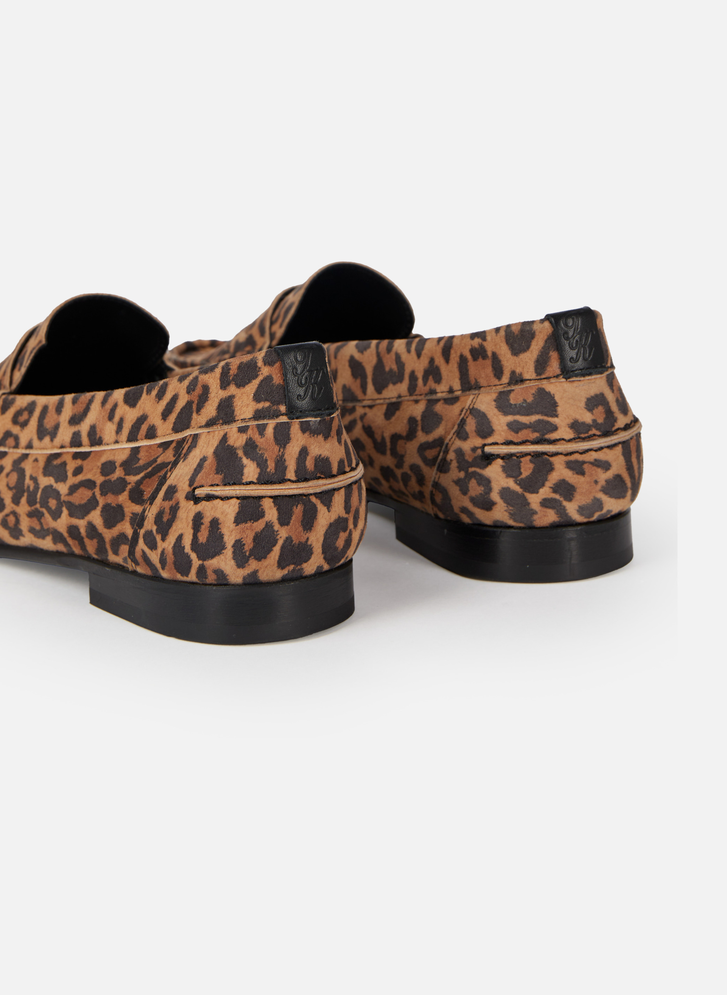 Mocassin en cuir imprimé léopard THE KOOPLES Multicolore