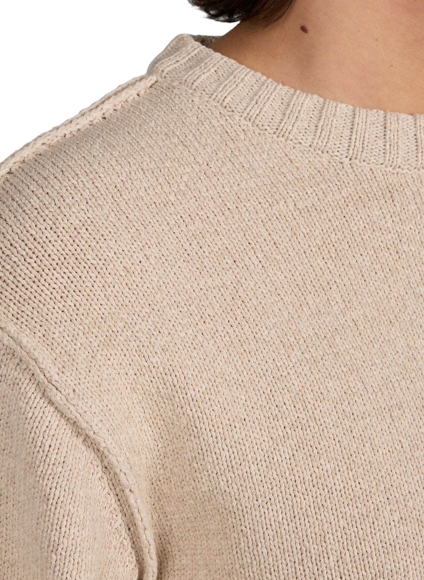 Pull à col rond en coton mélangé ARTE ANTWERP Beige