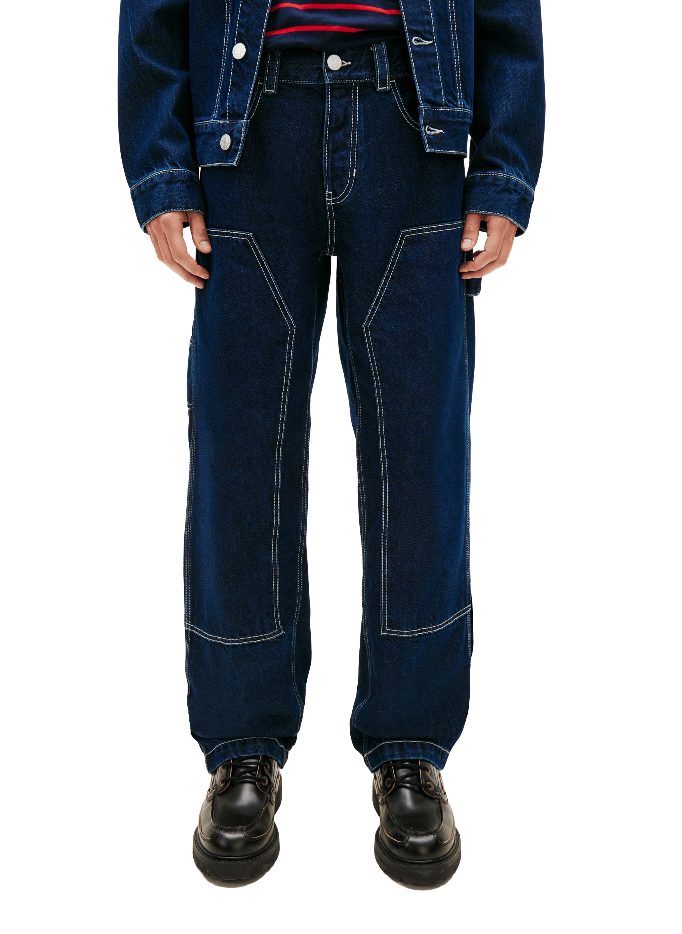 Wide cotton jeans  TOMMY HILFIGER Blue