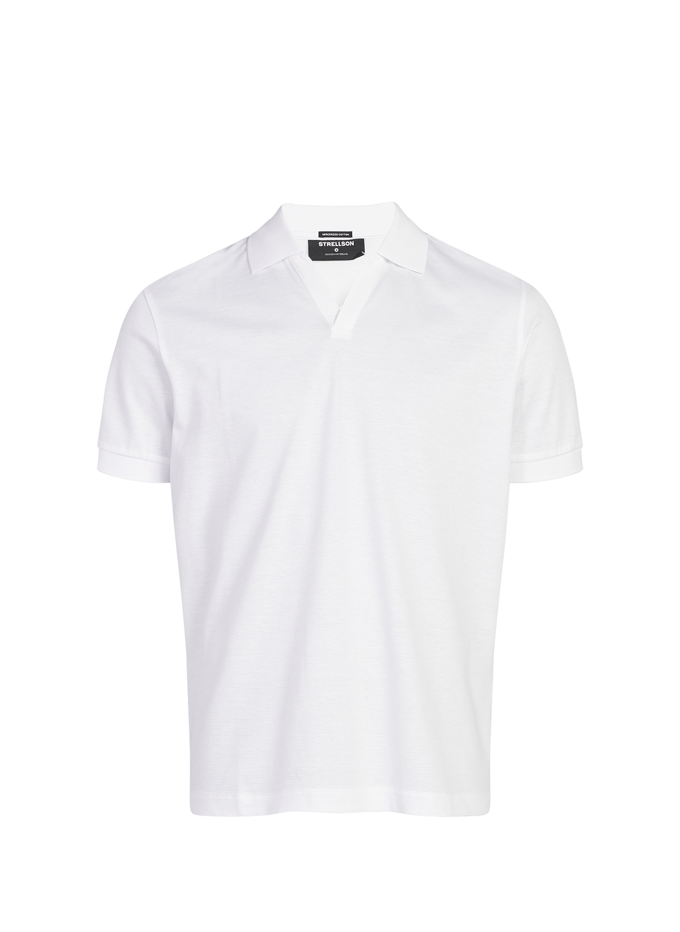 Short sleeve cotton polo shirt STRELLSON White