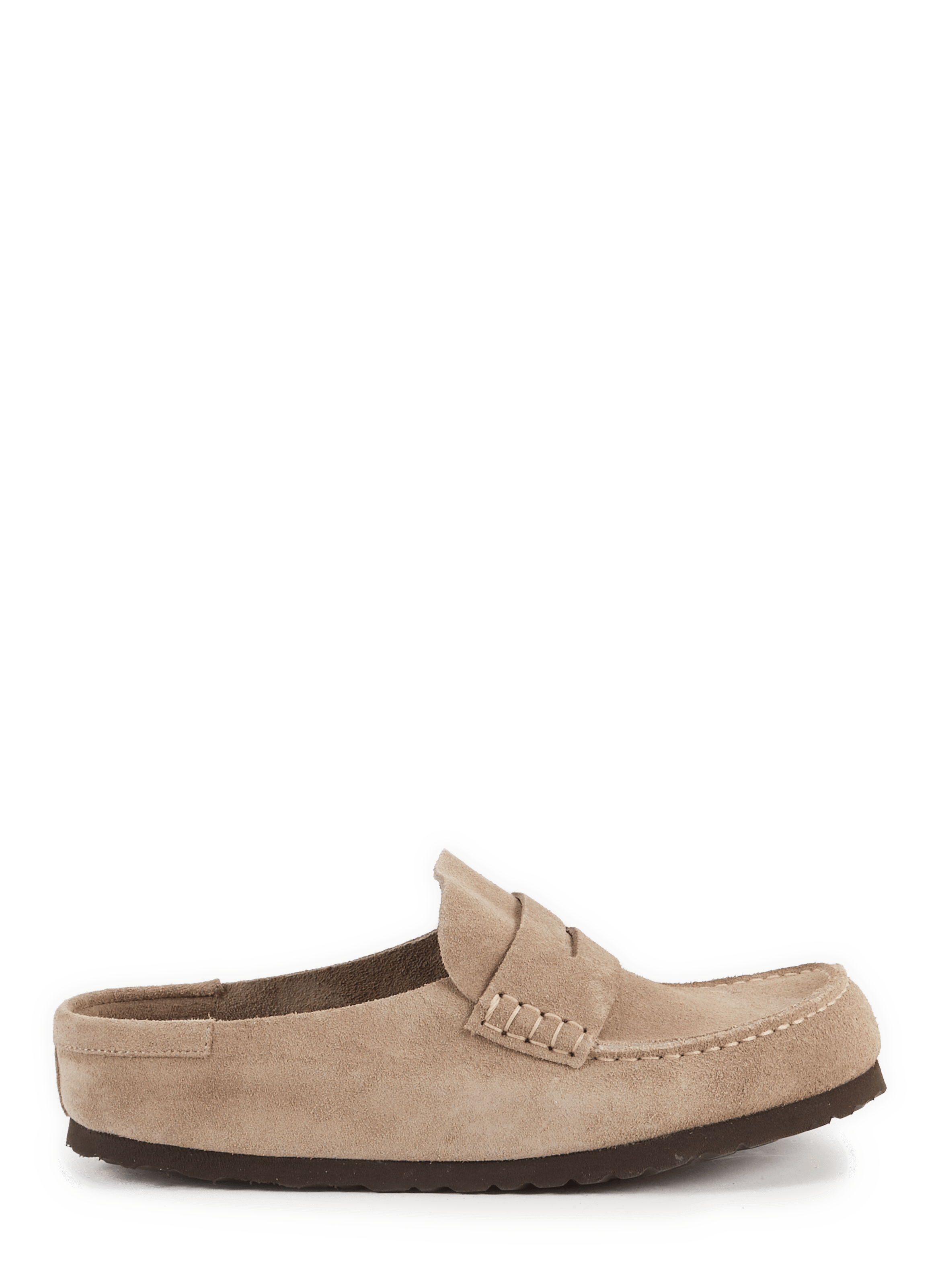 Mocassins Naples en cuir suédé BIRKENSTOCK Beige