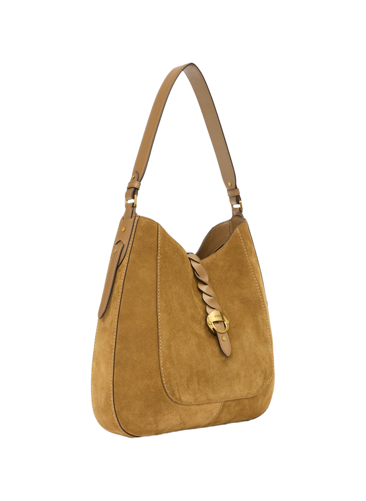 Bolso Altay Hobo de cuero de ternera aterciopelado ISABEL MARANT Marrón