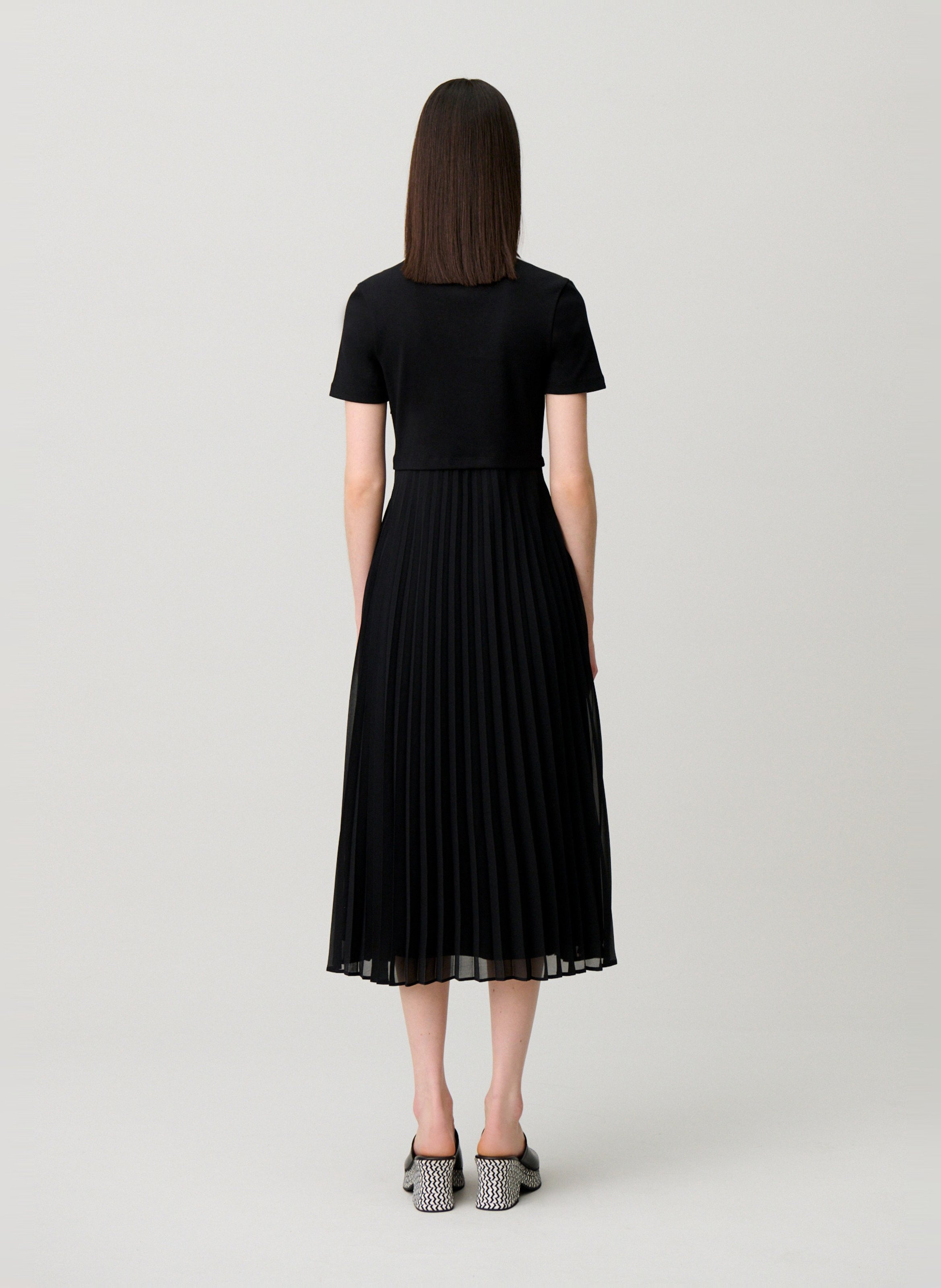 Robe longue col classique en maille CLAUDIE PIERLOT Noir