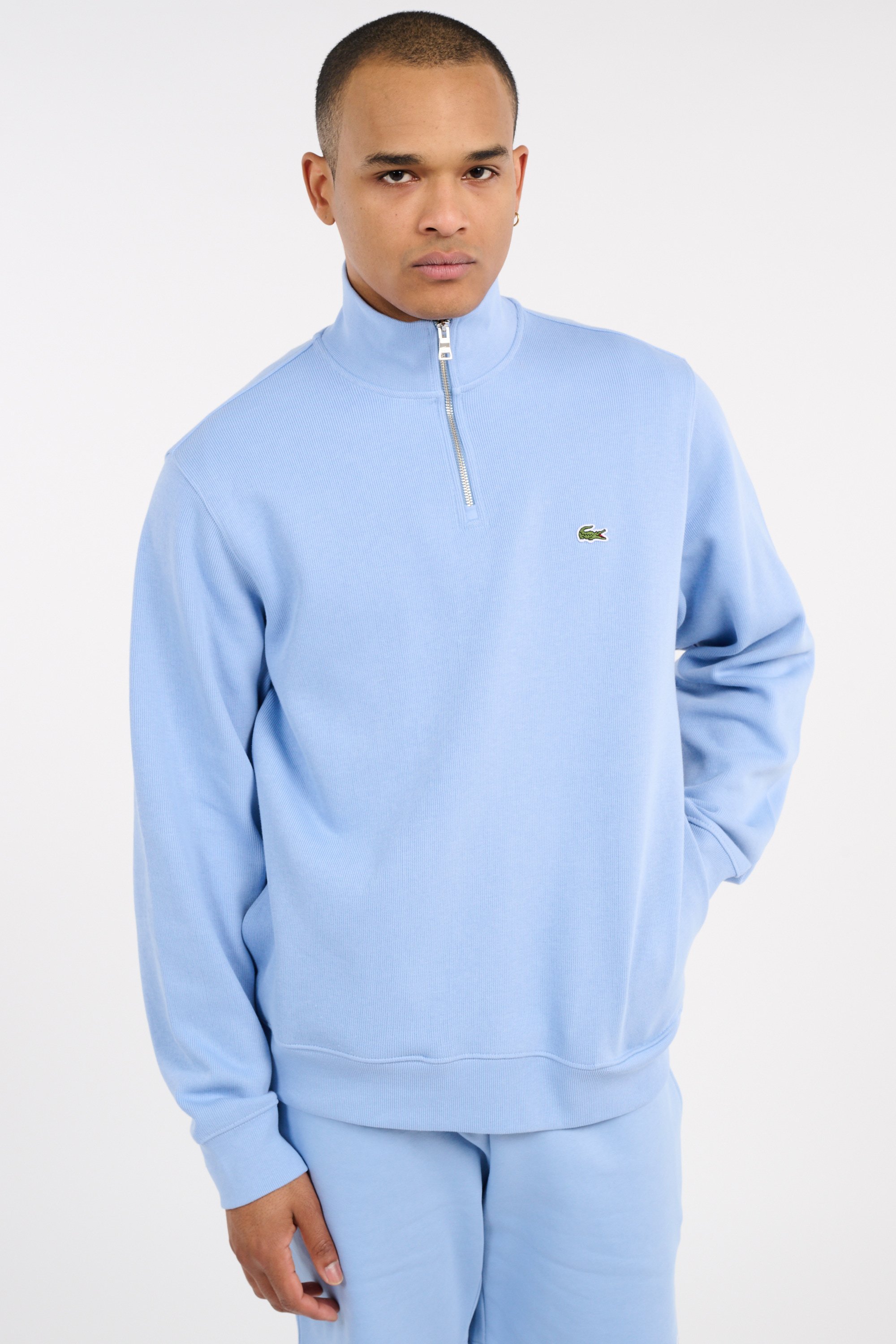 Sweatshirt zippé core 1/4 zip LACOSTE Bleu