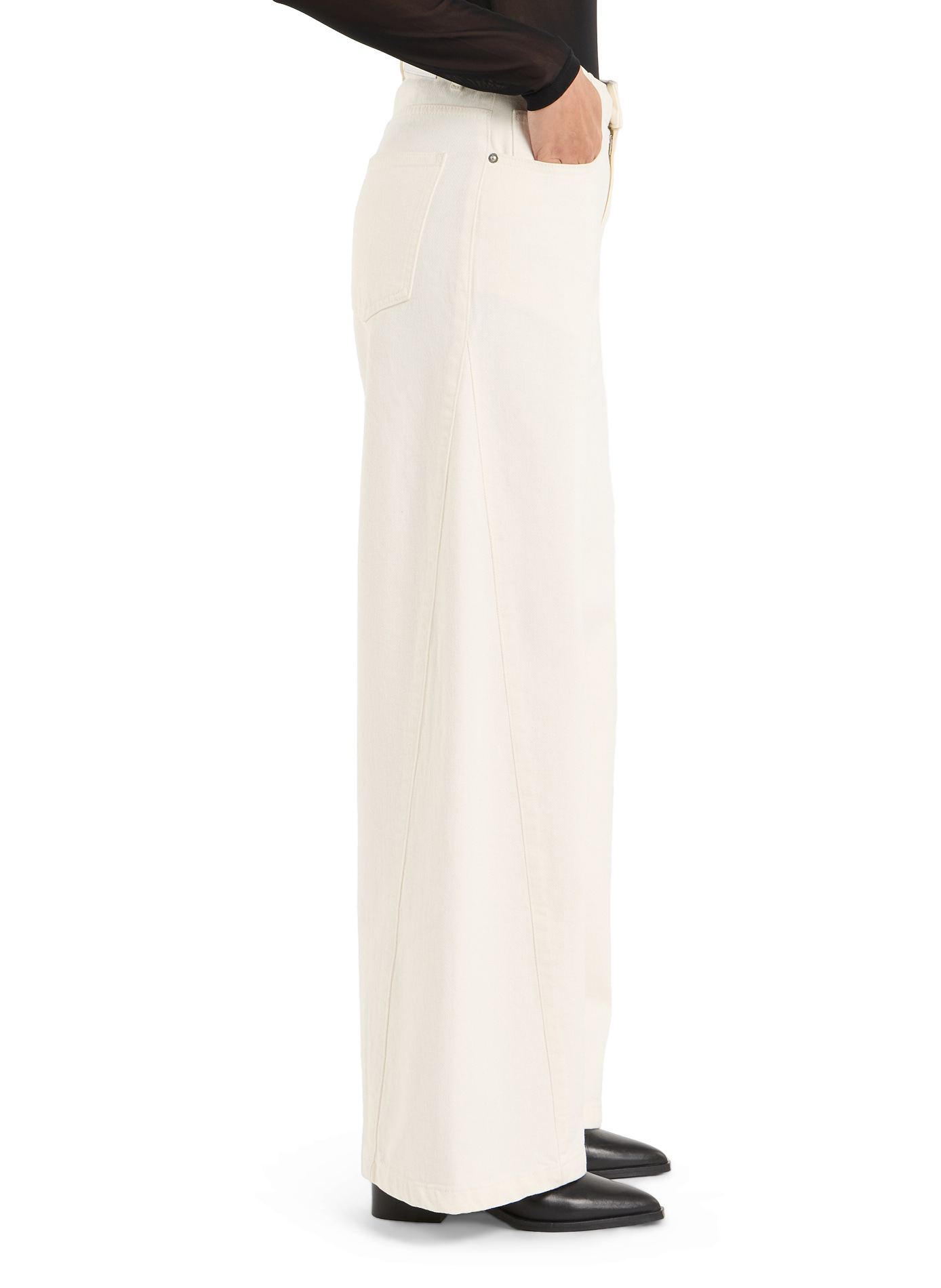 Jean large Cerry en coton | Blanc SAISON 1865 Femme