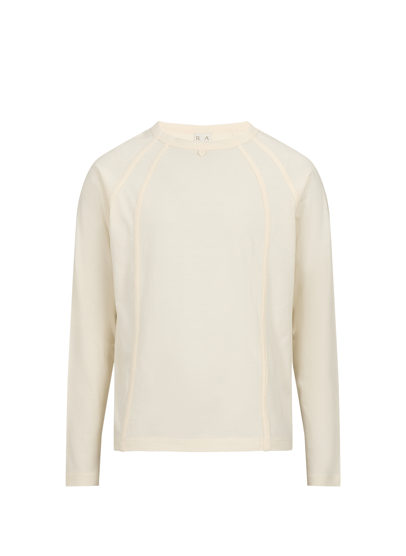Straight t-shirt in cotton and wool RANRA White